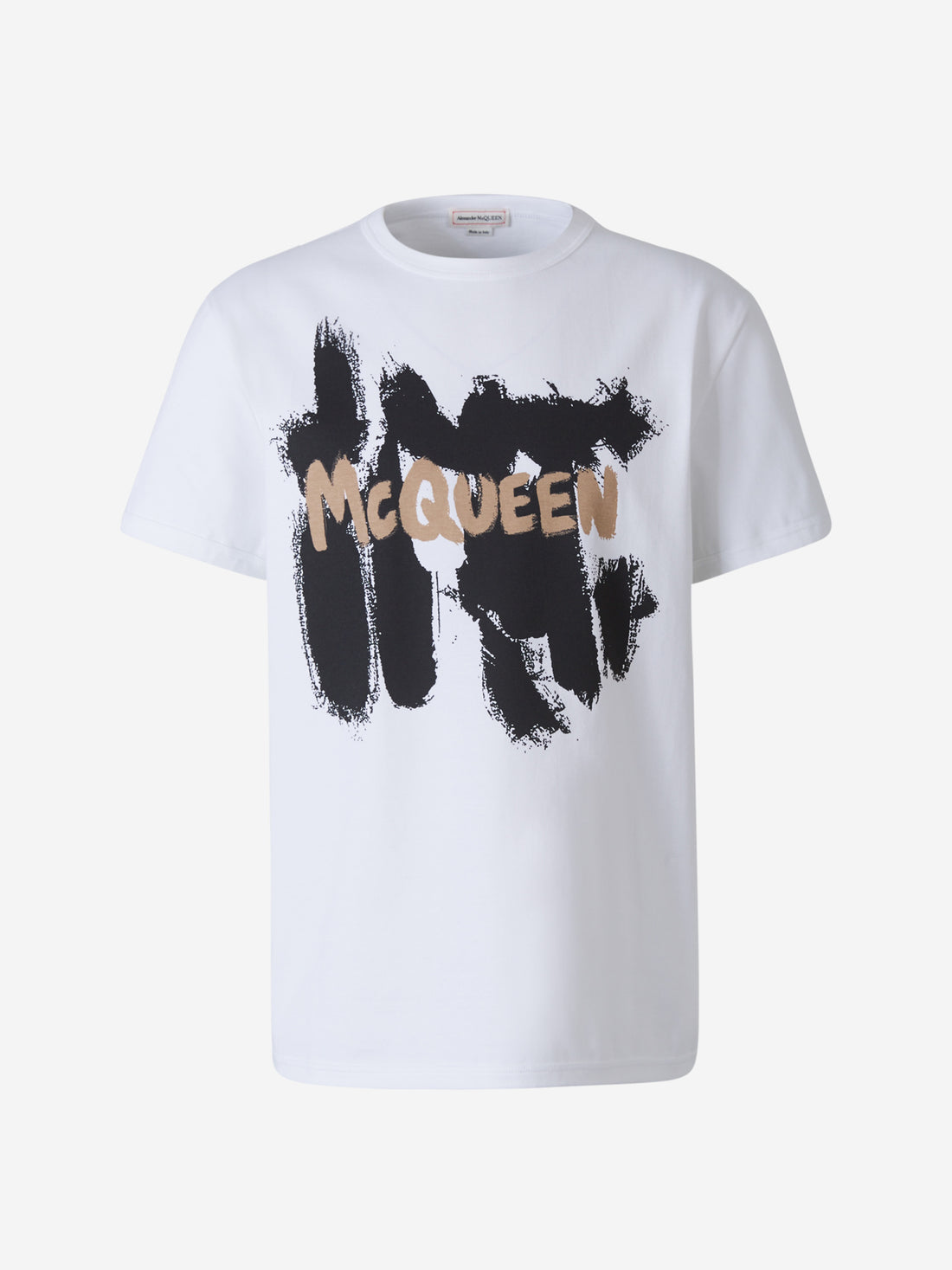 Alexander McQueen Camiseta Logo Motivo Graffiti color Blanco sku 553-002659 01 - Foto 1