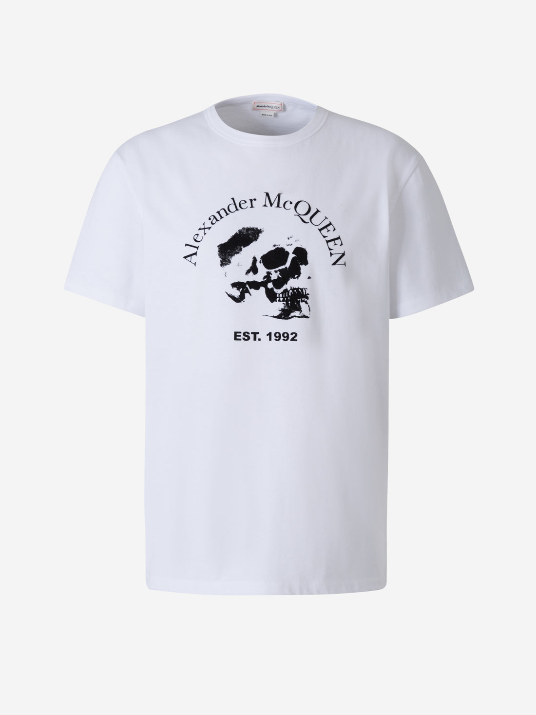 Alexander McQueen Camiseta Skull Logo color Blanco sku 553-002772 01 - Foto 1