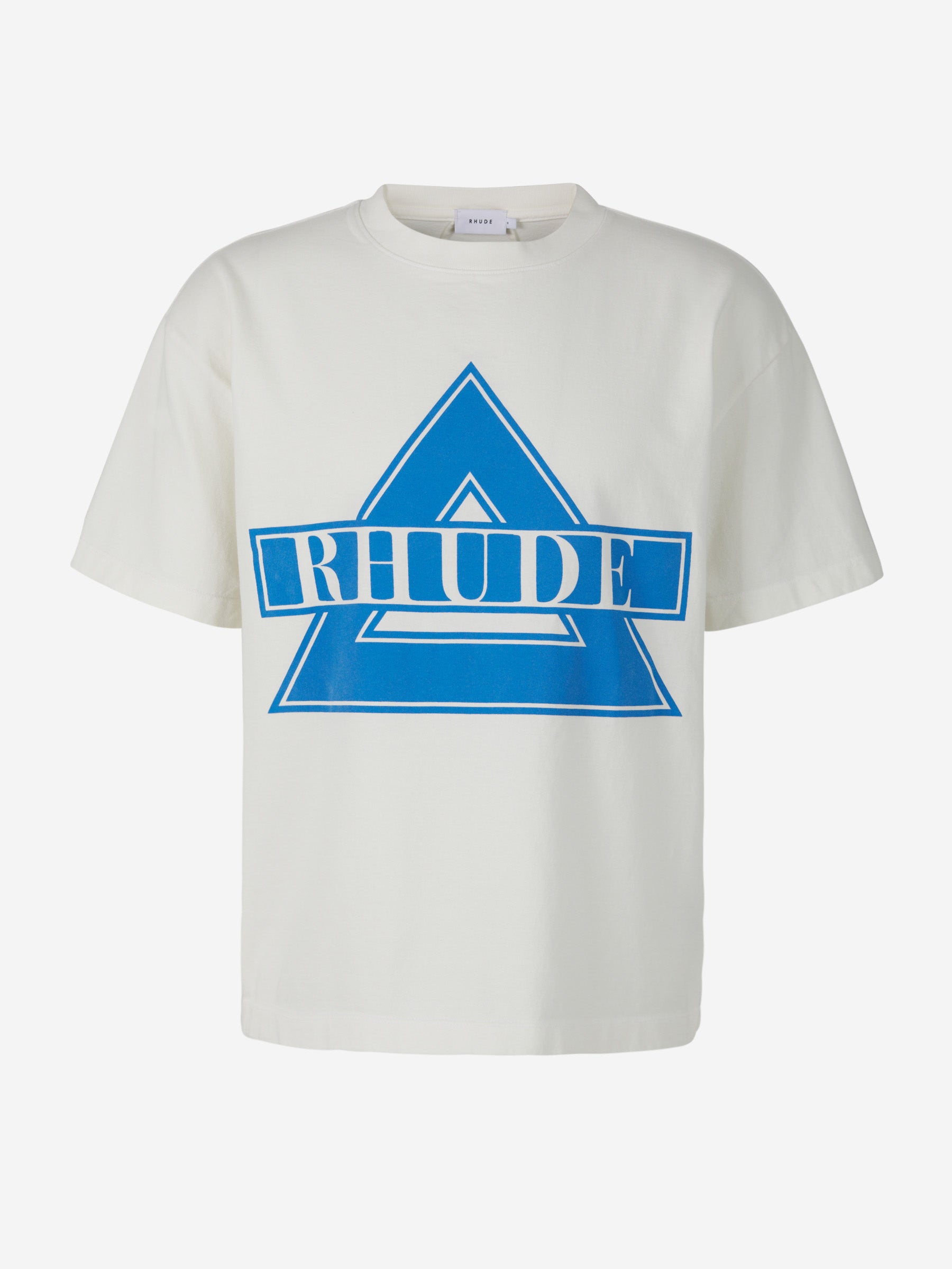 Rhude Camiseta Logo Triangle color Blanco sku 553-002801 01 - Foto 1