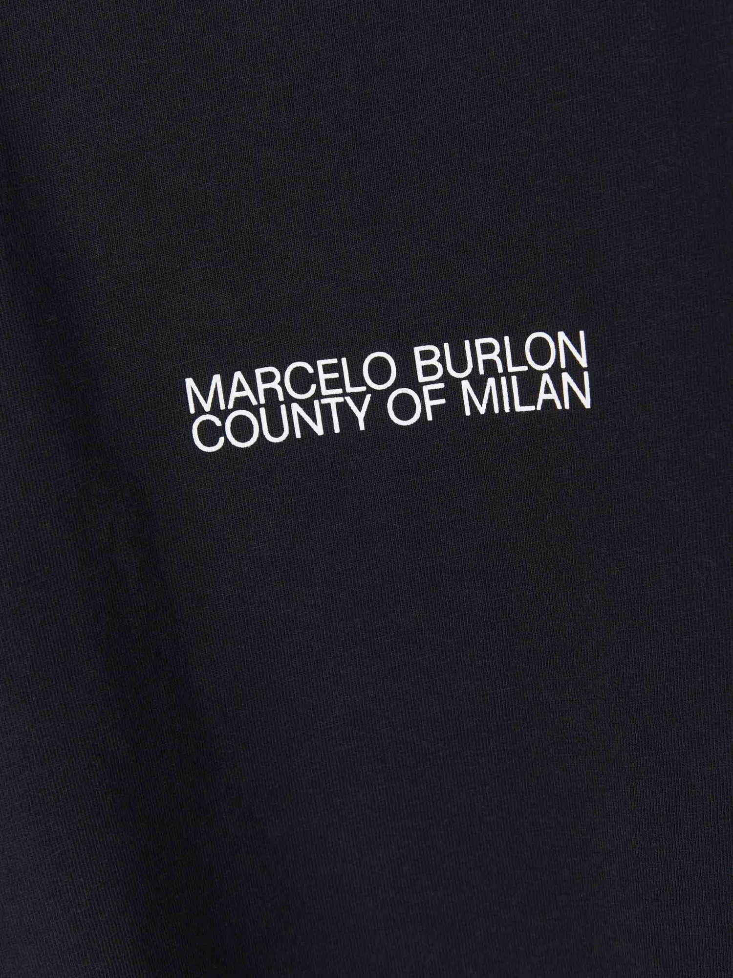 Marcelo Burlon Camiseta Logo Algodón color Negro sku 553-002839 01 - Foto 4