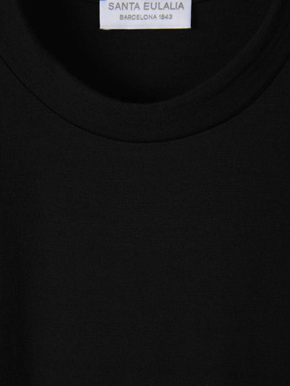 Santa Eulalia Camiseta Lisa Lana color Negro sku 553-002887 03 - Foto 3