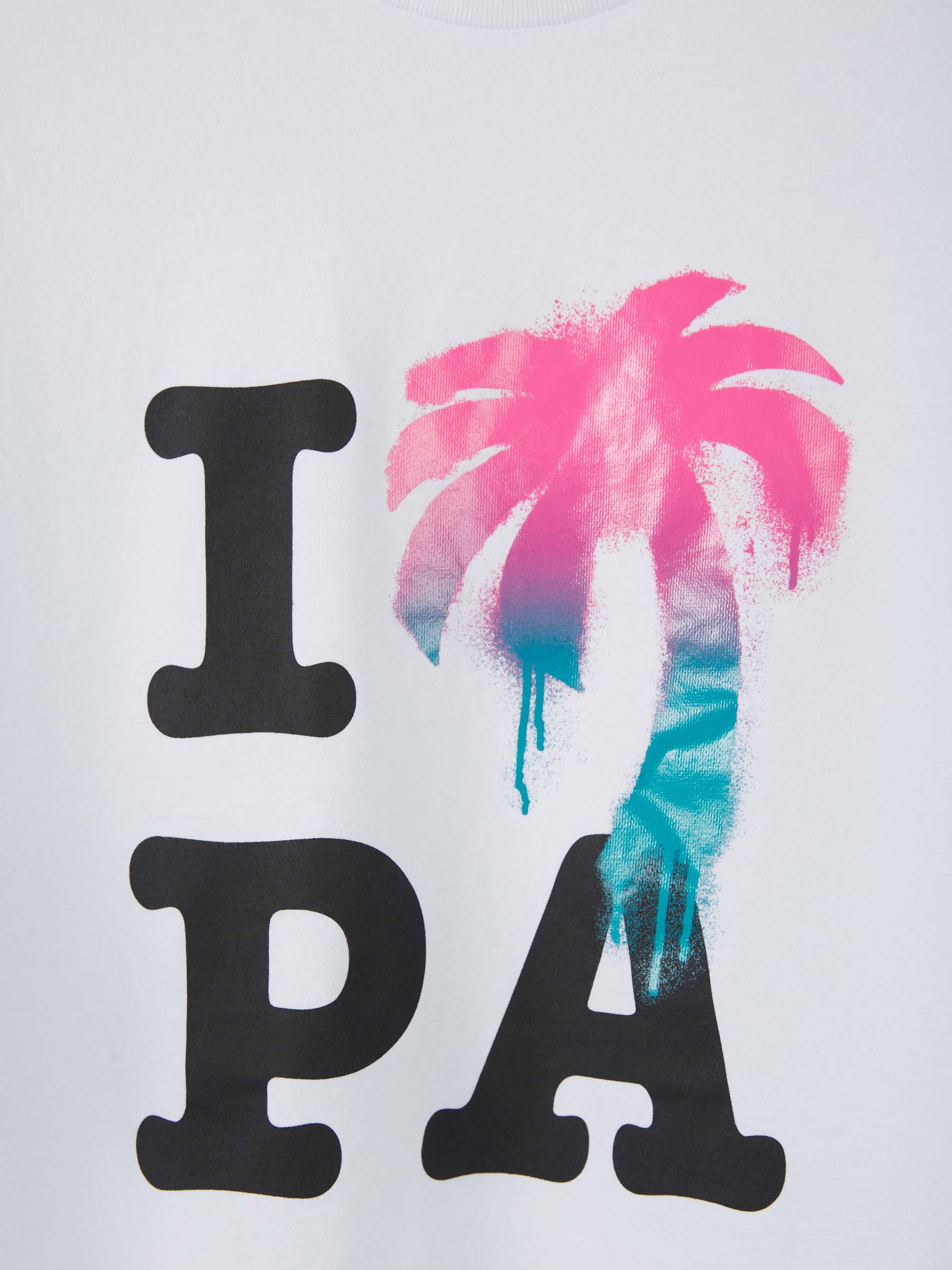 Palm Angels Camiseta I Love Pa color Blanco sku 553-002948 01 - Foto 4
