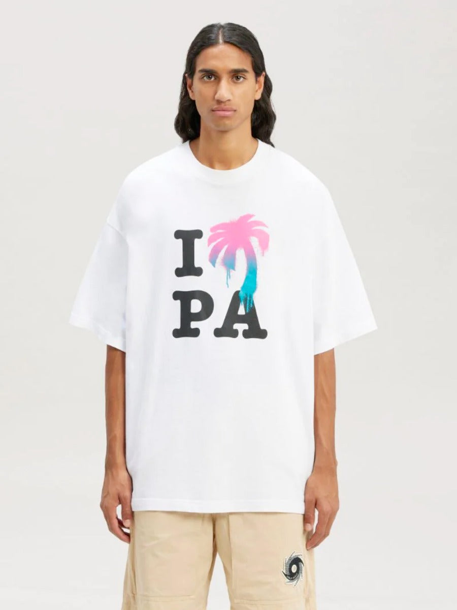 Palm Angels Camiseta I Love Pa color Blanco sku 553-002948 01 - Foto 5