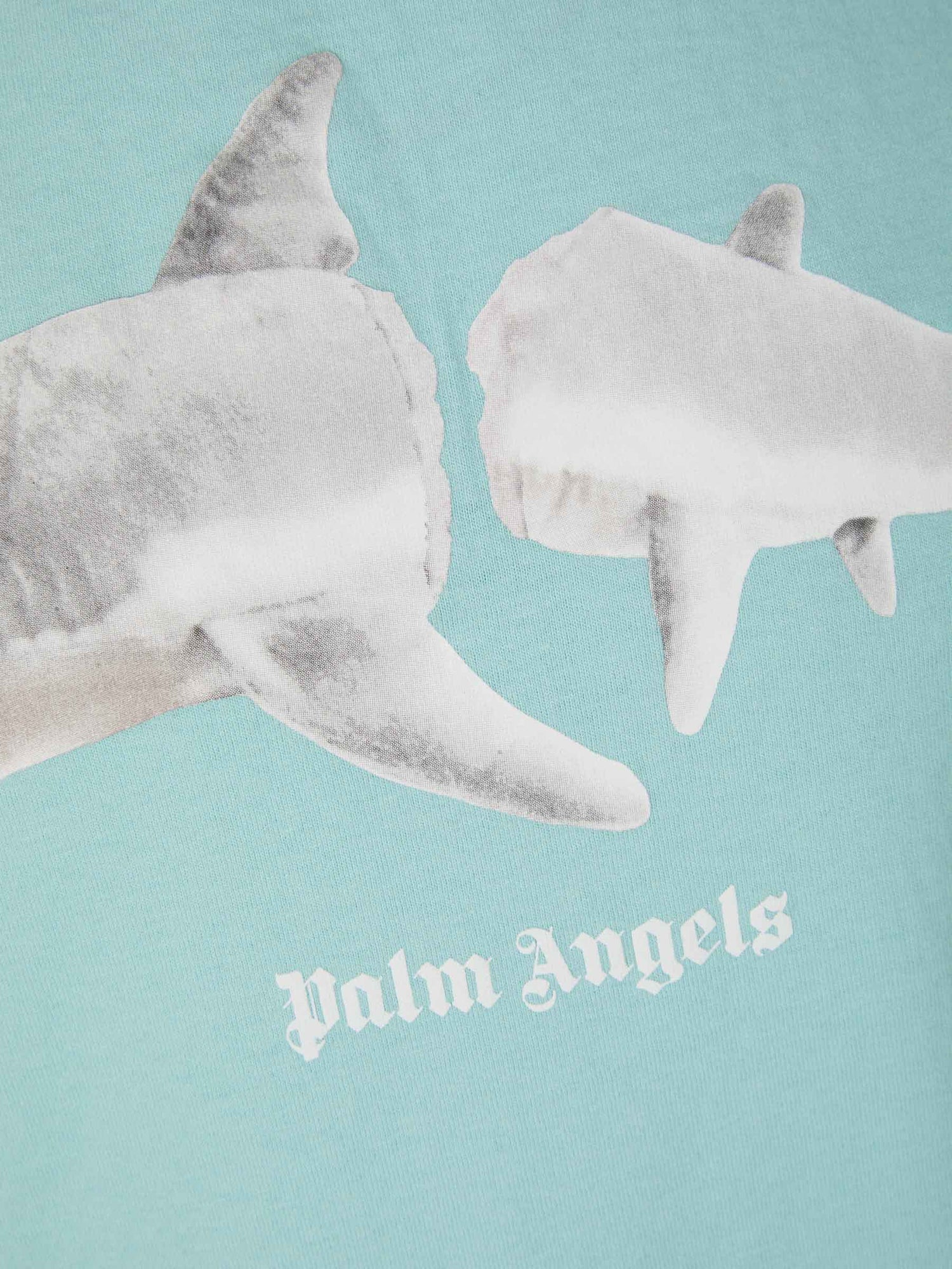 Palm Angels Camiseta Algodón Estampada color Azul Cielo sku 553-002950 01 - Foto 4