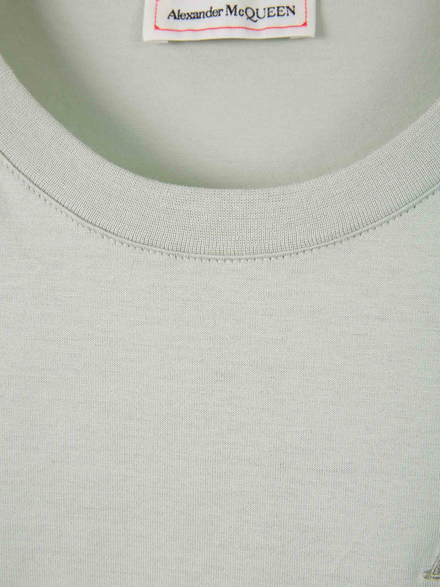 Alexander McQueen Camiseta Logo Algodón color Verde Menta sku 553-002968 01 - Foto 3