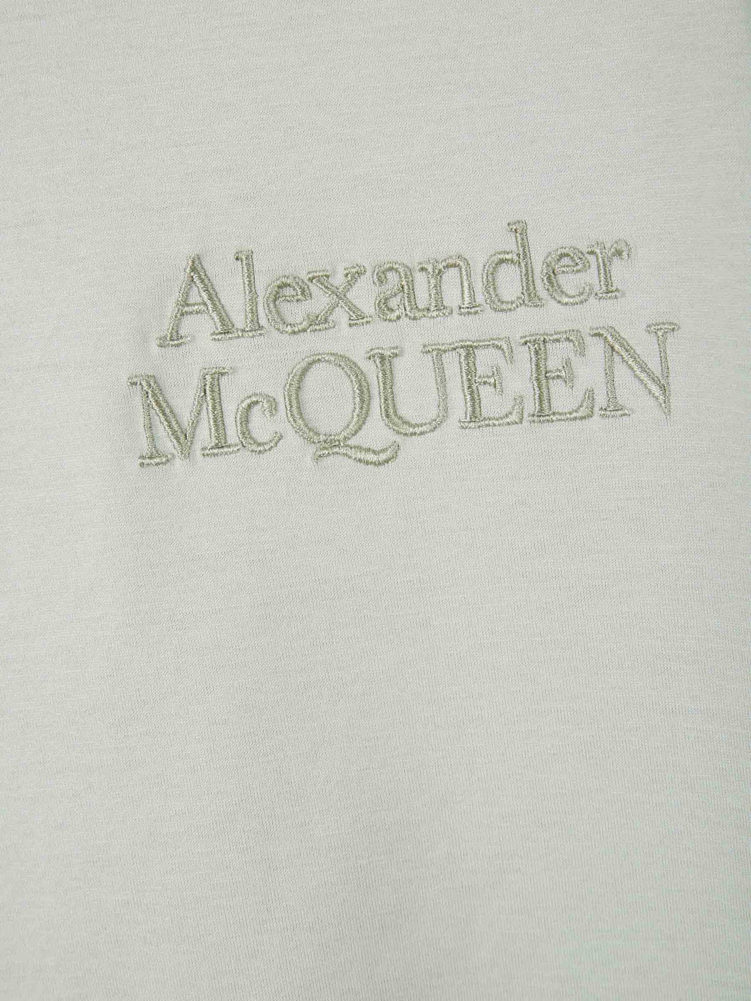 Alexander McQueen Camiseta Logo Algodón color Verde Menta sku 553-002968 01 - Foto 4