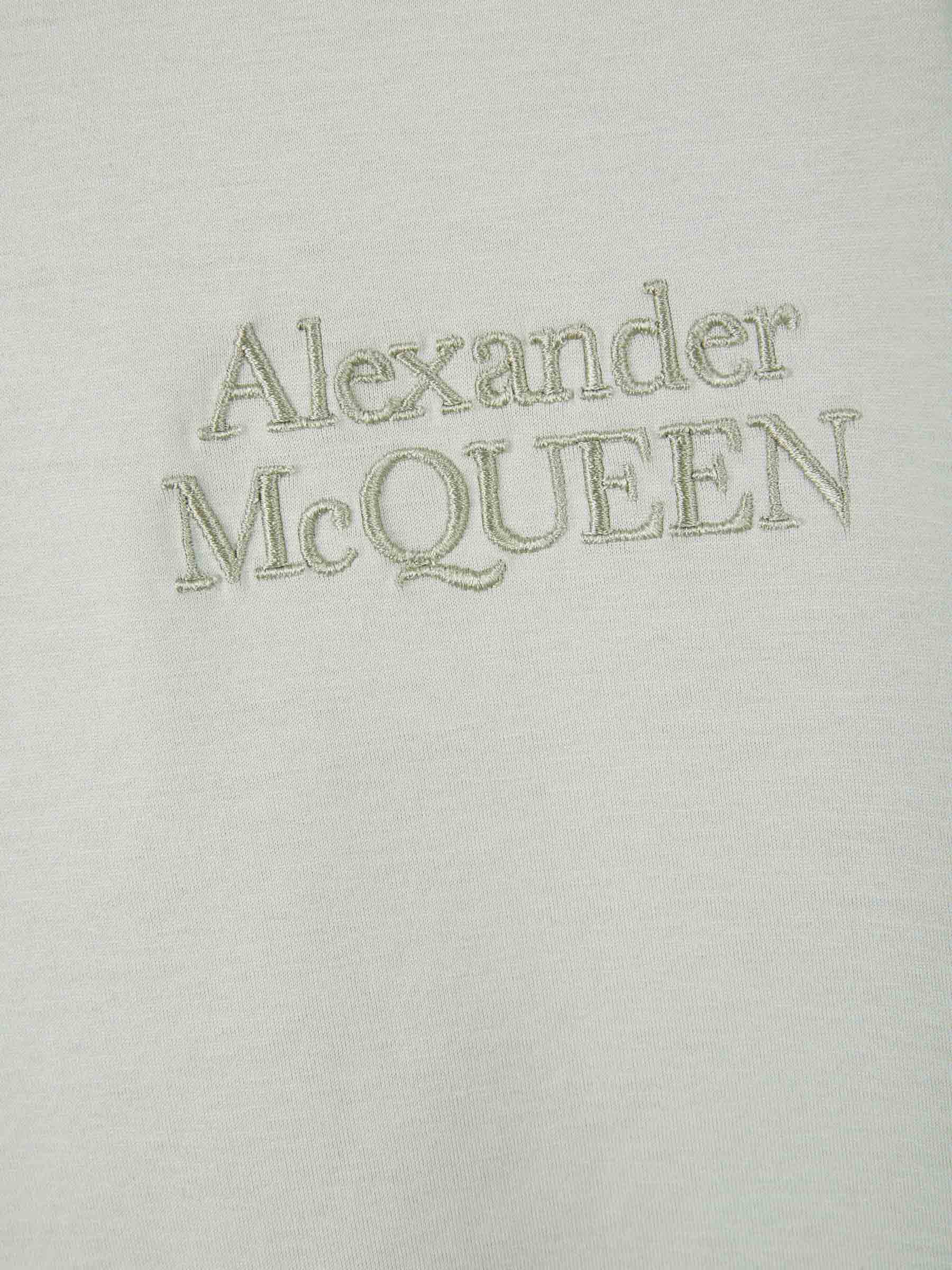 Alexander McQueen Camiseta Logo Algodón color Verde Menta sku 553-002968 01 - Foto 4