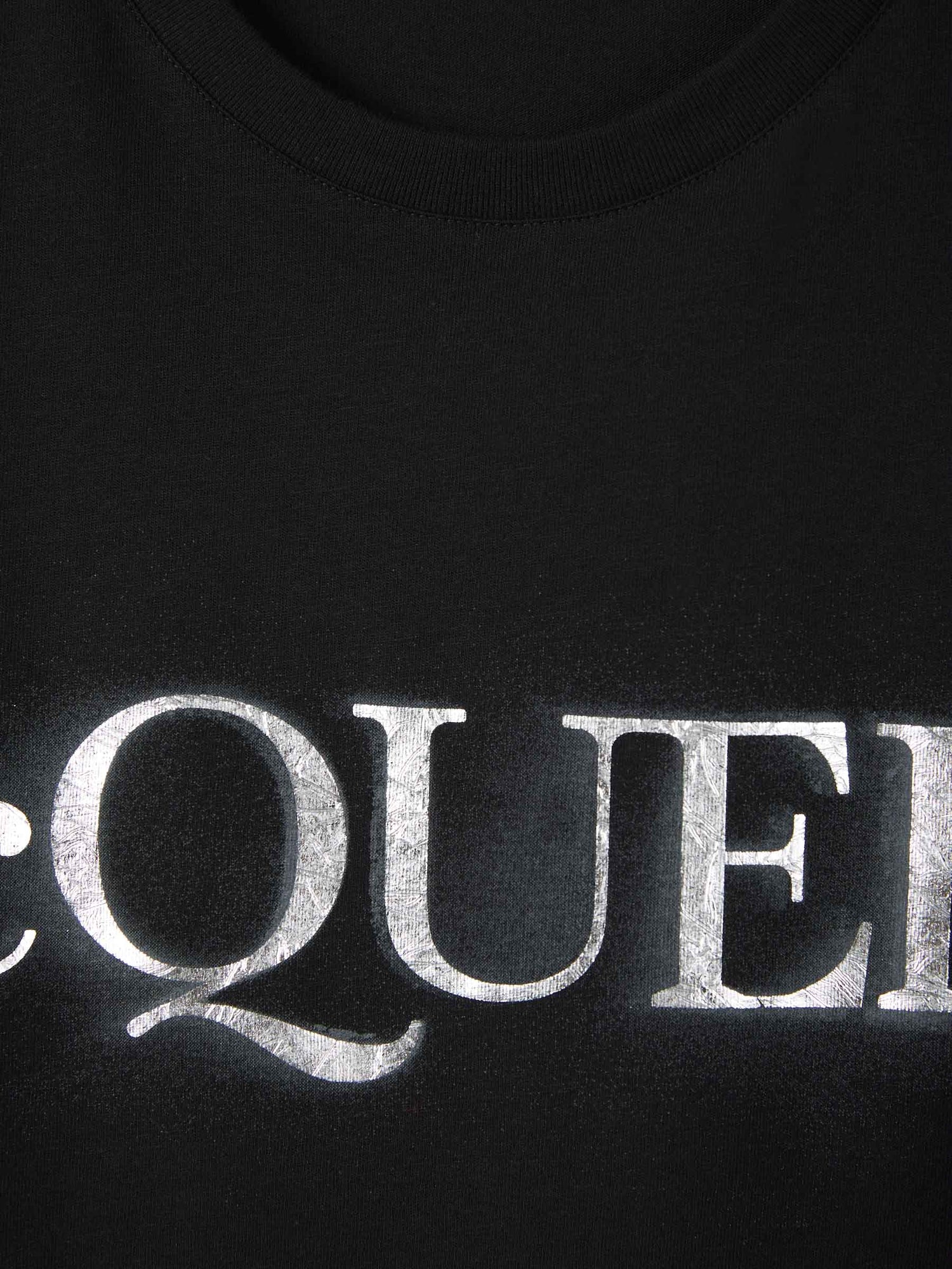 Alexander McQueen Camiseta Maxi Logo color Negro sku 553-002969 01 - Foto 3