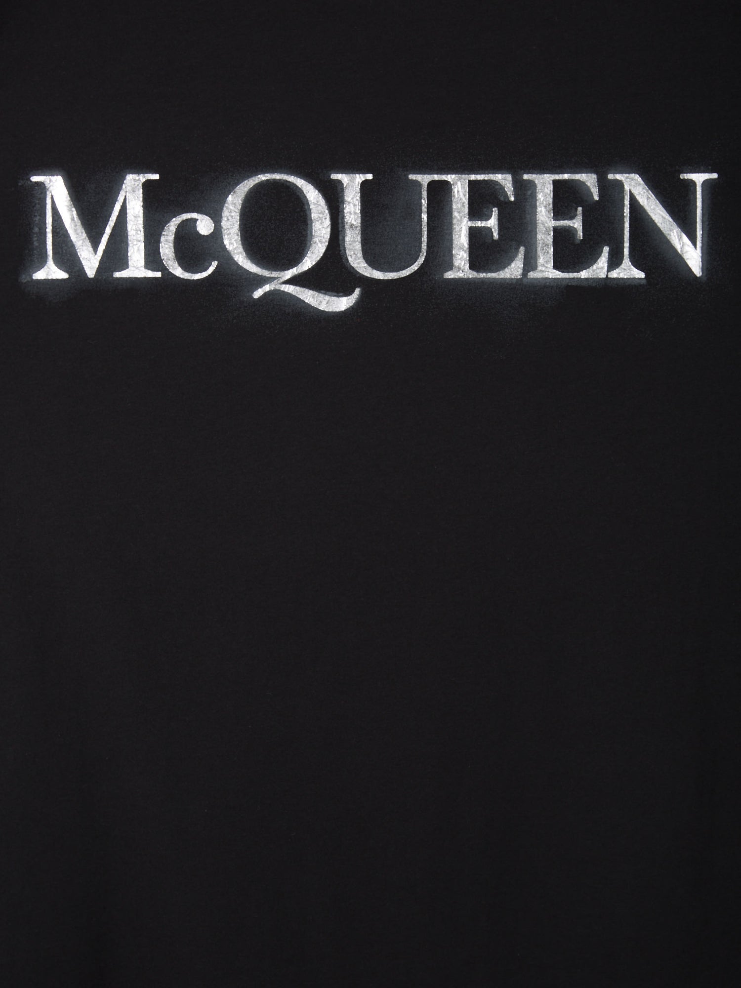 Alexander McQueen Camiseta Maxi Logo color Negro sku 553-002969 01 - Foto 4