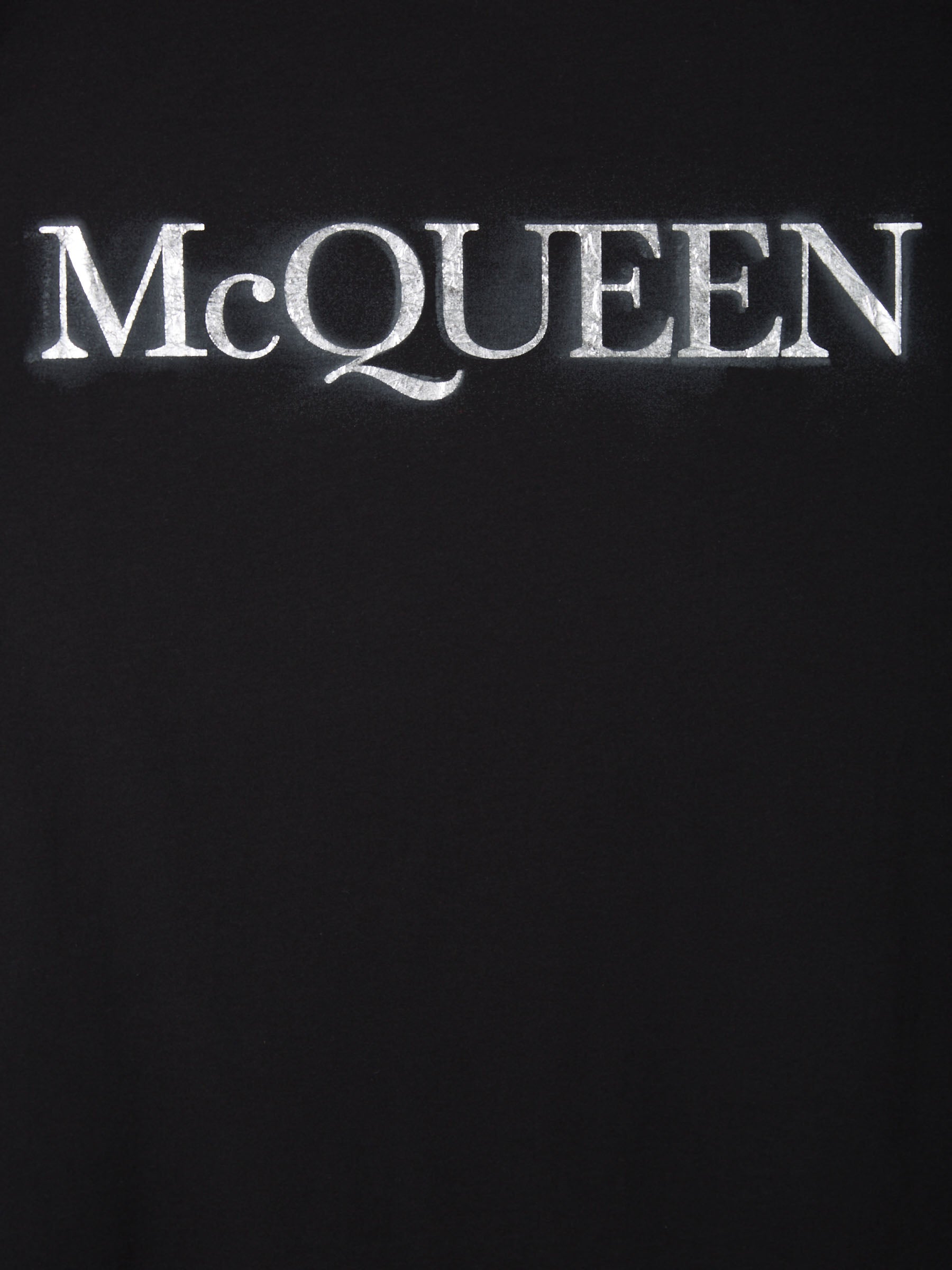 Alexander McQueen Camiseta Maxi Logo color Negro sku 553-002969 01 - Foto 4