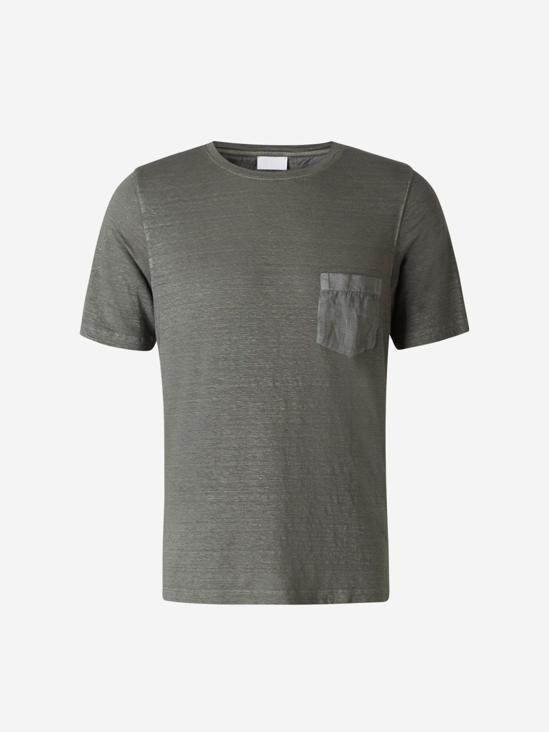 Santa Eulalia Camiseta Bolsillo Lino color Verde Militar sku 553-002976 04 - Foto 5