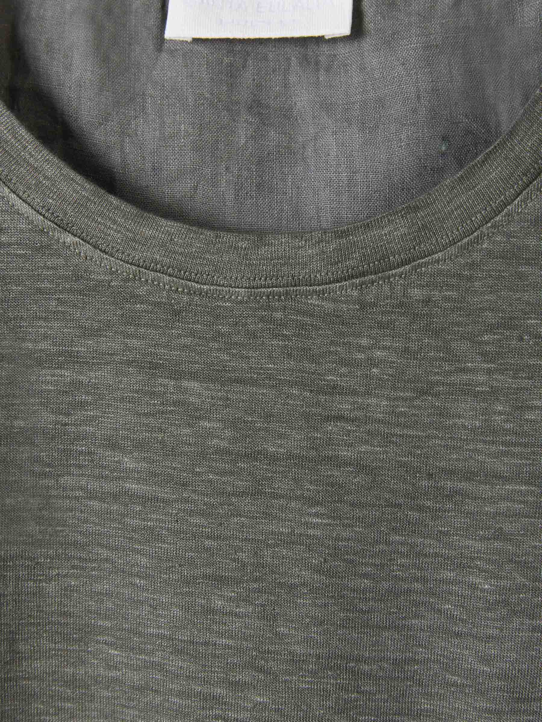 Santa Eulalia Camiseta Bolsillo Lino color Verde Militar sku 553-002976 04 - Foto 7