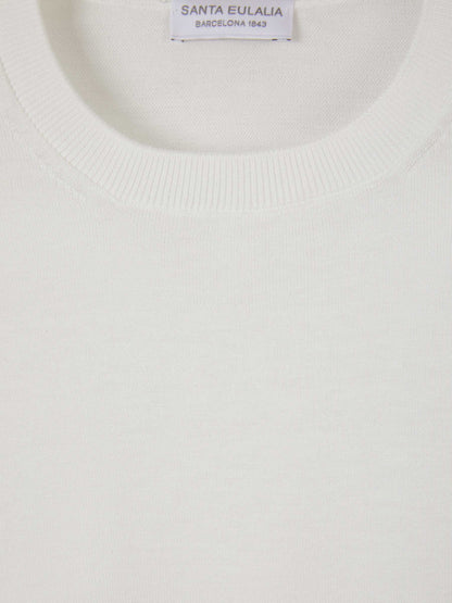 Santa Eulalia Camiseta Lisa Algodón color Blanco sku 553-003016 01 - Foto 3