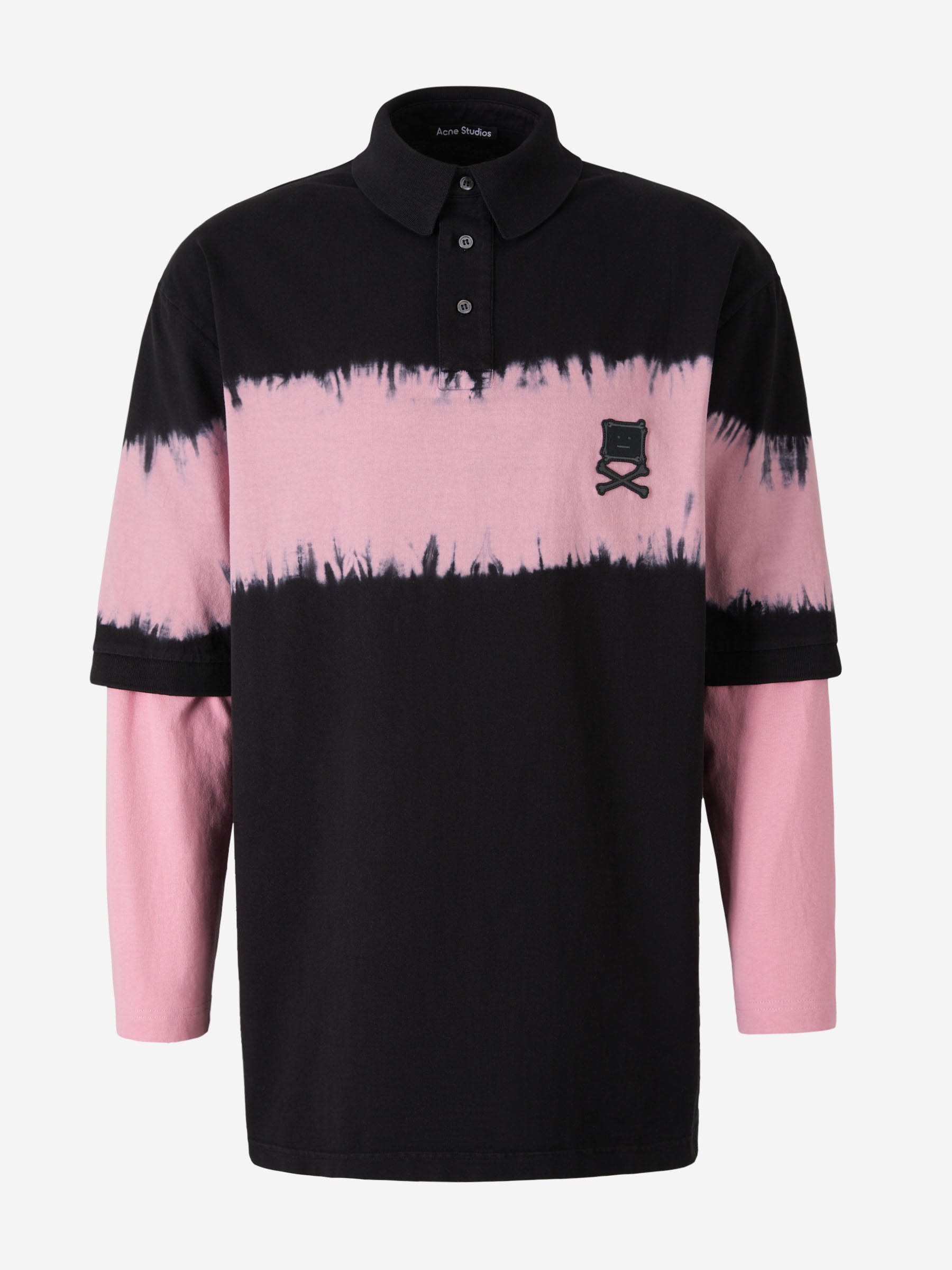 Outlet online Acne Studios Face Hombre Polo Tie Dye Combinada color Negro sku 553-003034 01 - Foto 1