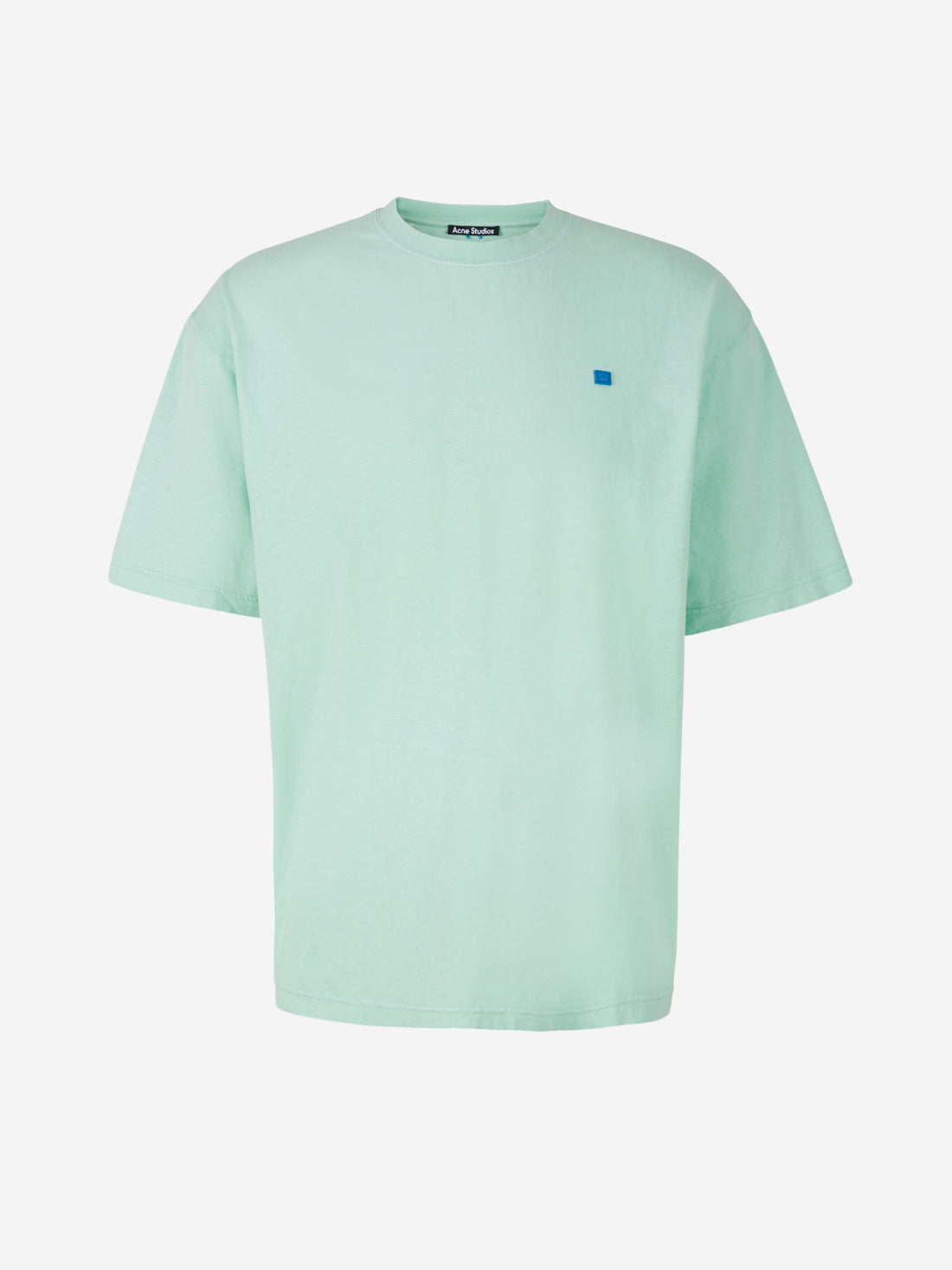 Acne Studios Face Camiseta Parche Cara color Verde Menta sku 553-003039 01 - Foto 1