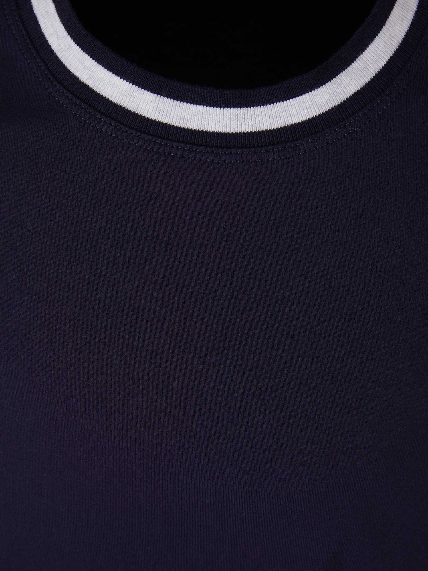 Brunello Cucinelli Camiseta Bicolor color Azul Noche sku 553-003041 01 - Foto 3
