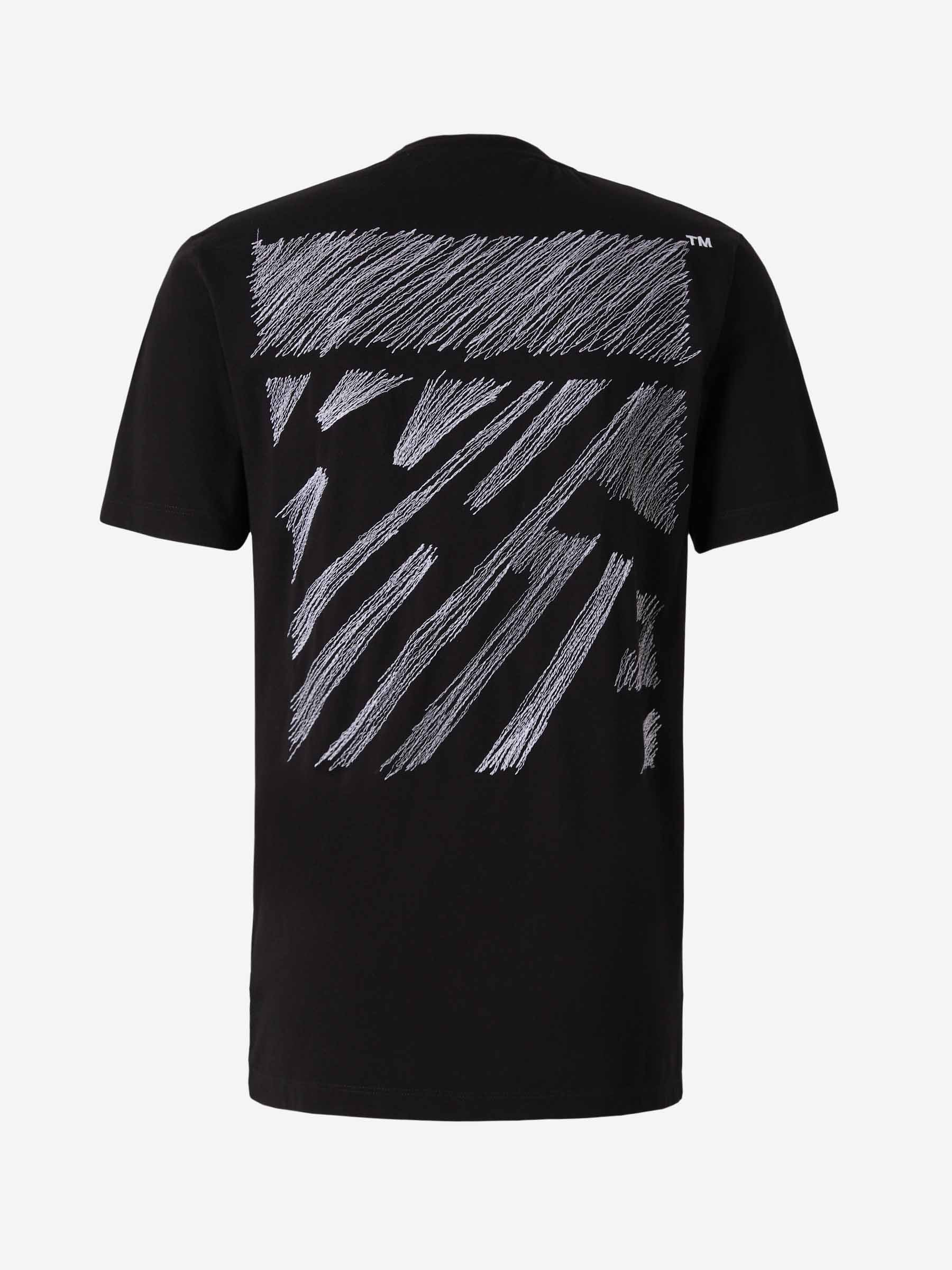 Off-White Camiseta Logo Bordado color Negro sku 553-003062 01 - Foto 2