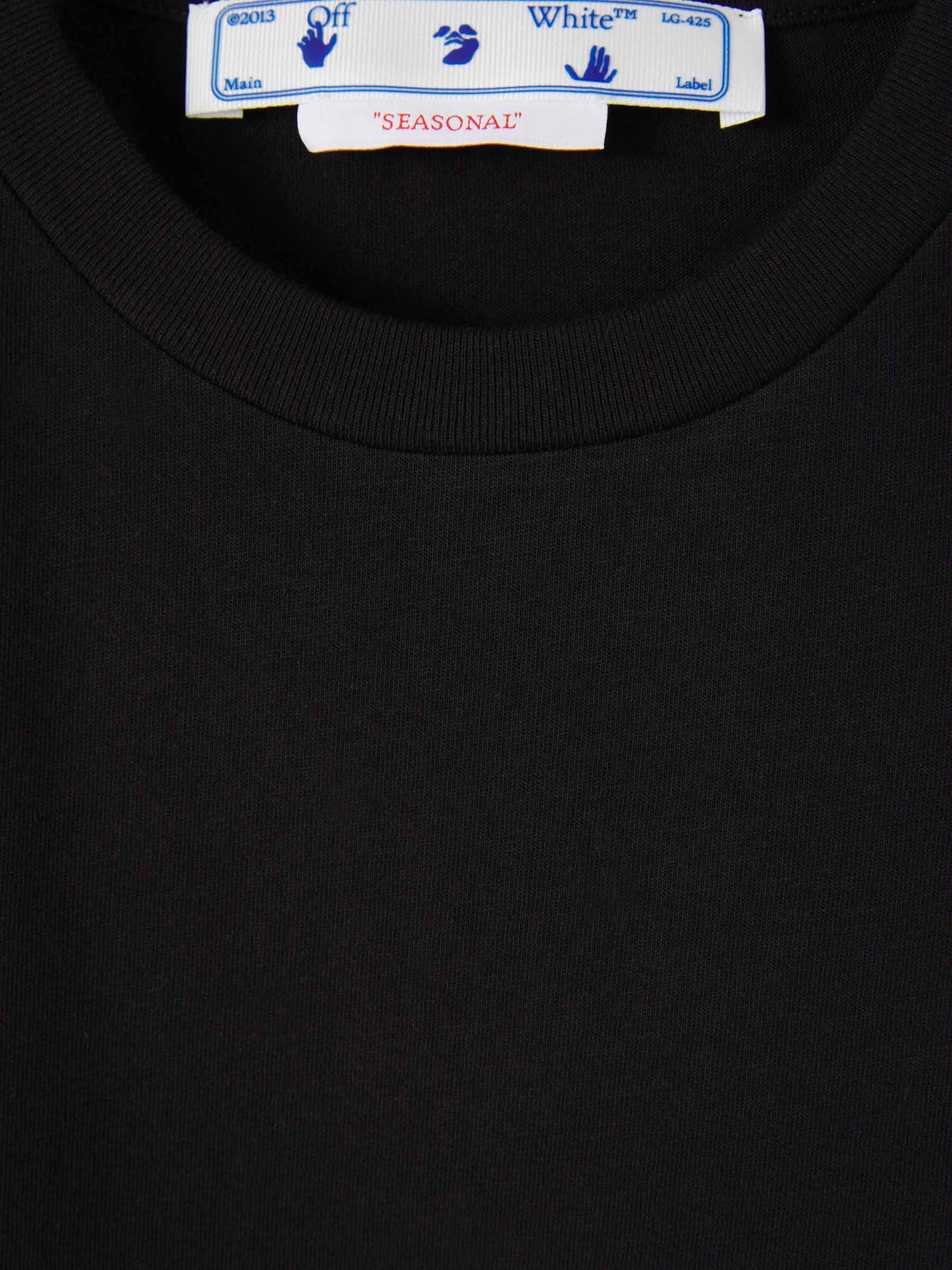 Off-White Camiseta Logo Bordado color Negro sku 553-003062 01 - Foto 3