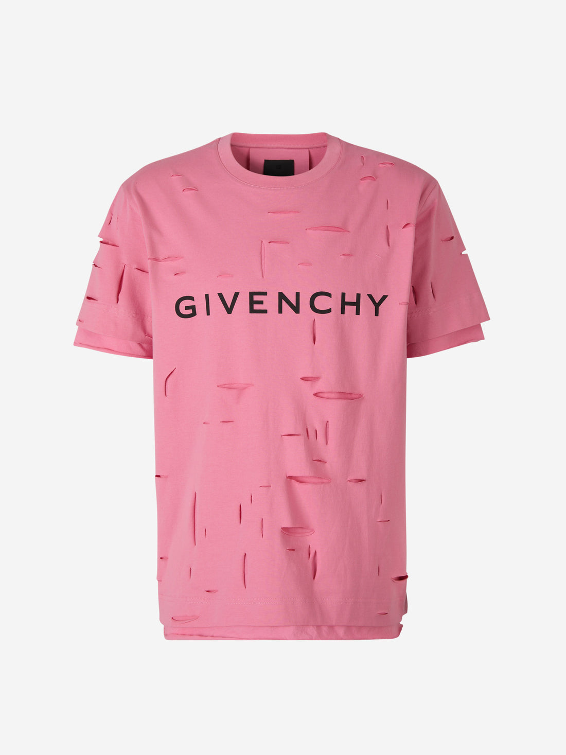 Givenchy Camiseta Diseño Rasgado color Rosa sku 553-003067 01 - Foto 1