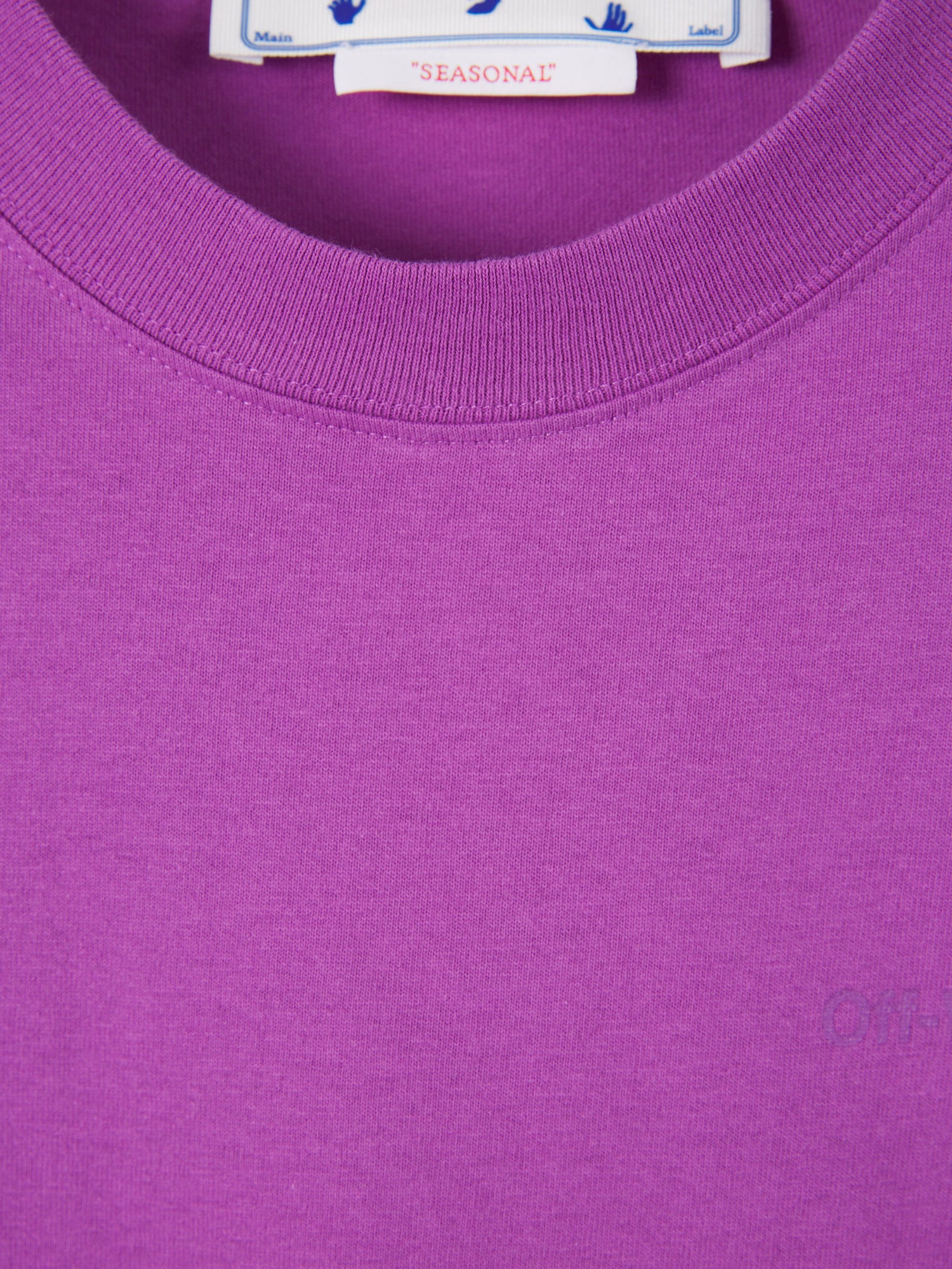 Off-White Camiseta Estampado Tonal color Violeta sku 553-003110 01 - Foto 3