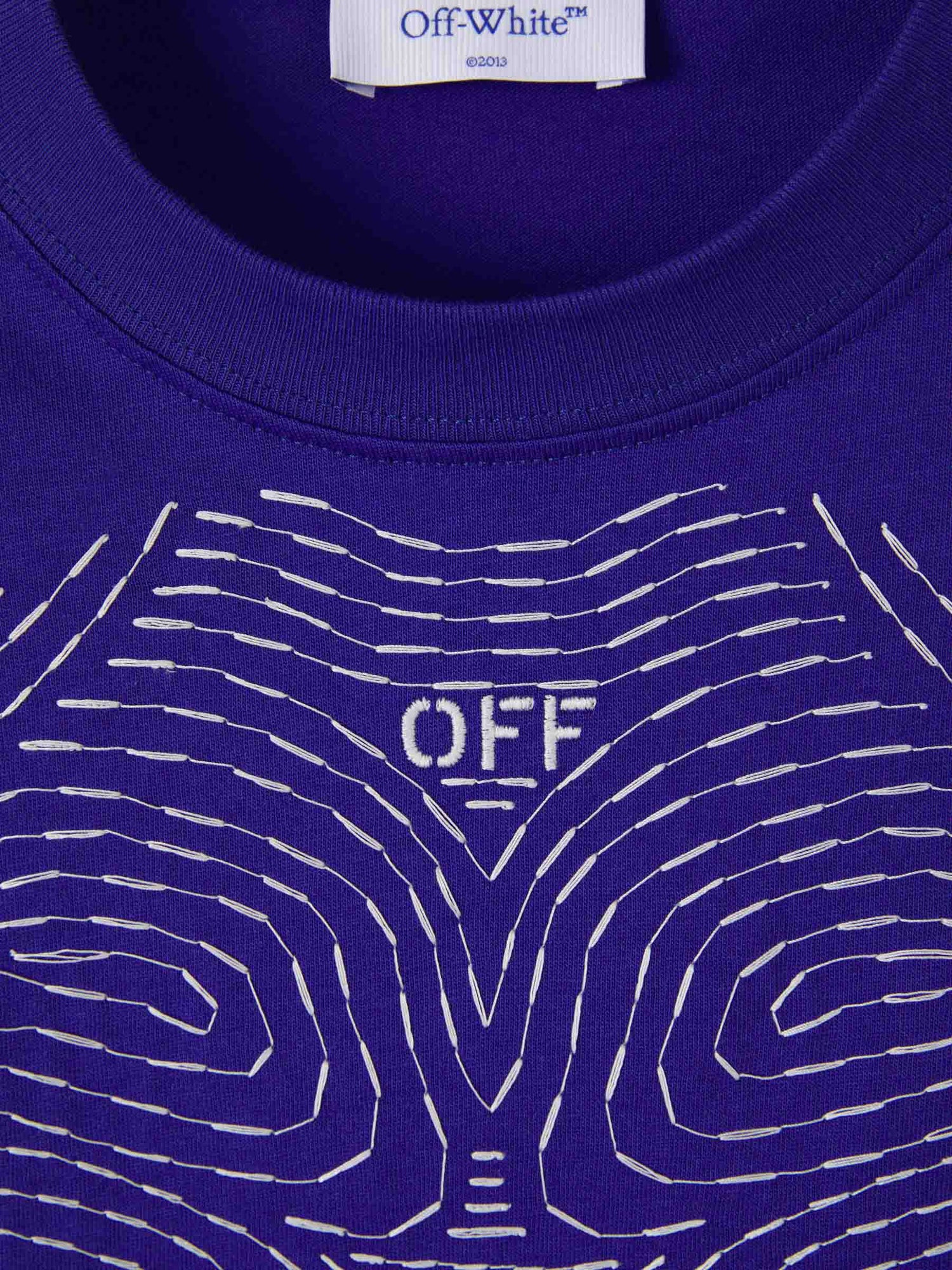 Off-White Camiseta Gráfico Estapado color Azul Marino sku 553-003115 01 - Foto 3