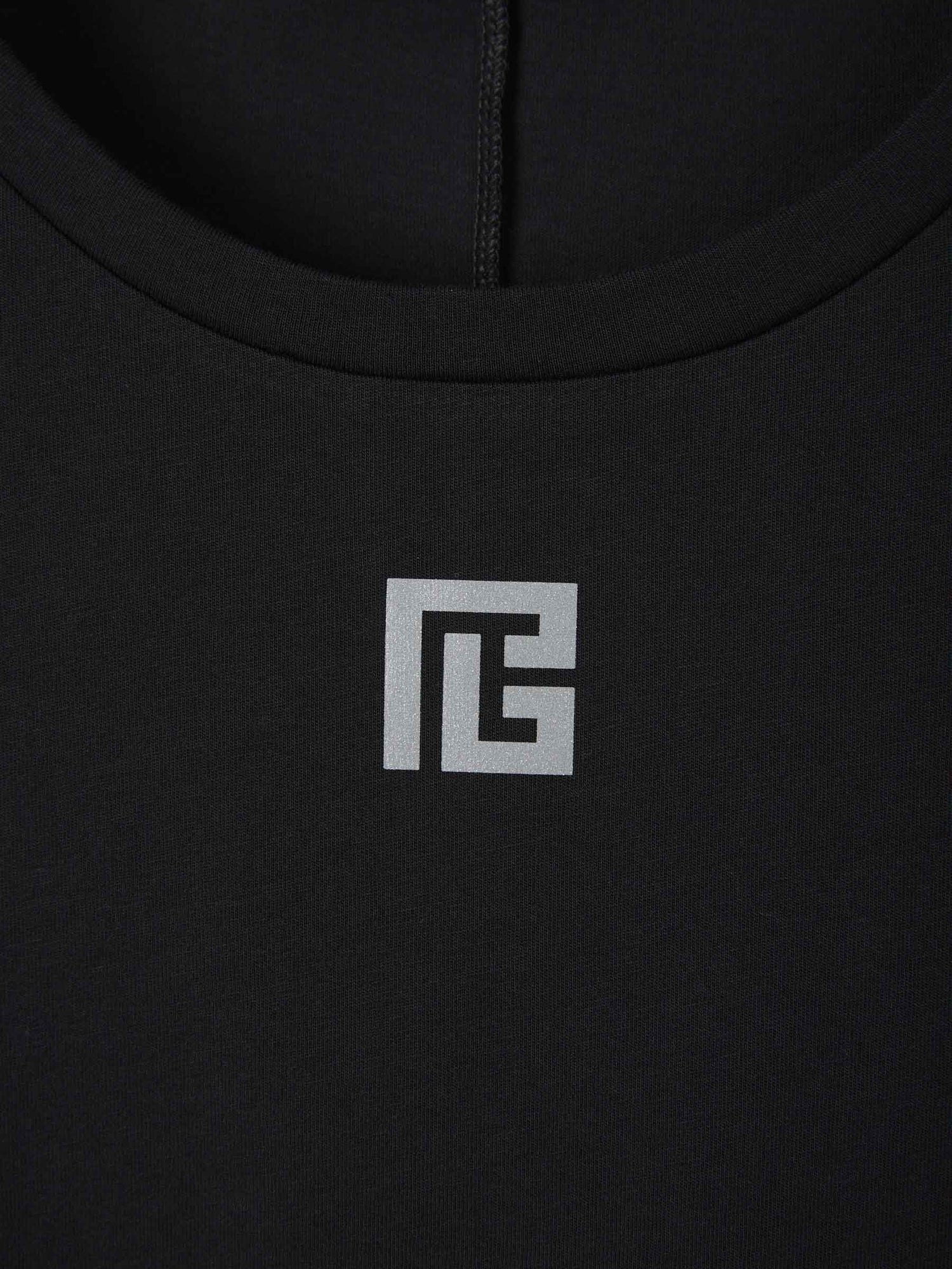 Balmain Camiseta Monograma Contraste color Negro sku 553-003121 00 - Foto 3