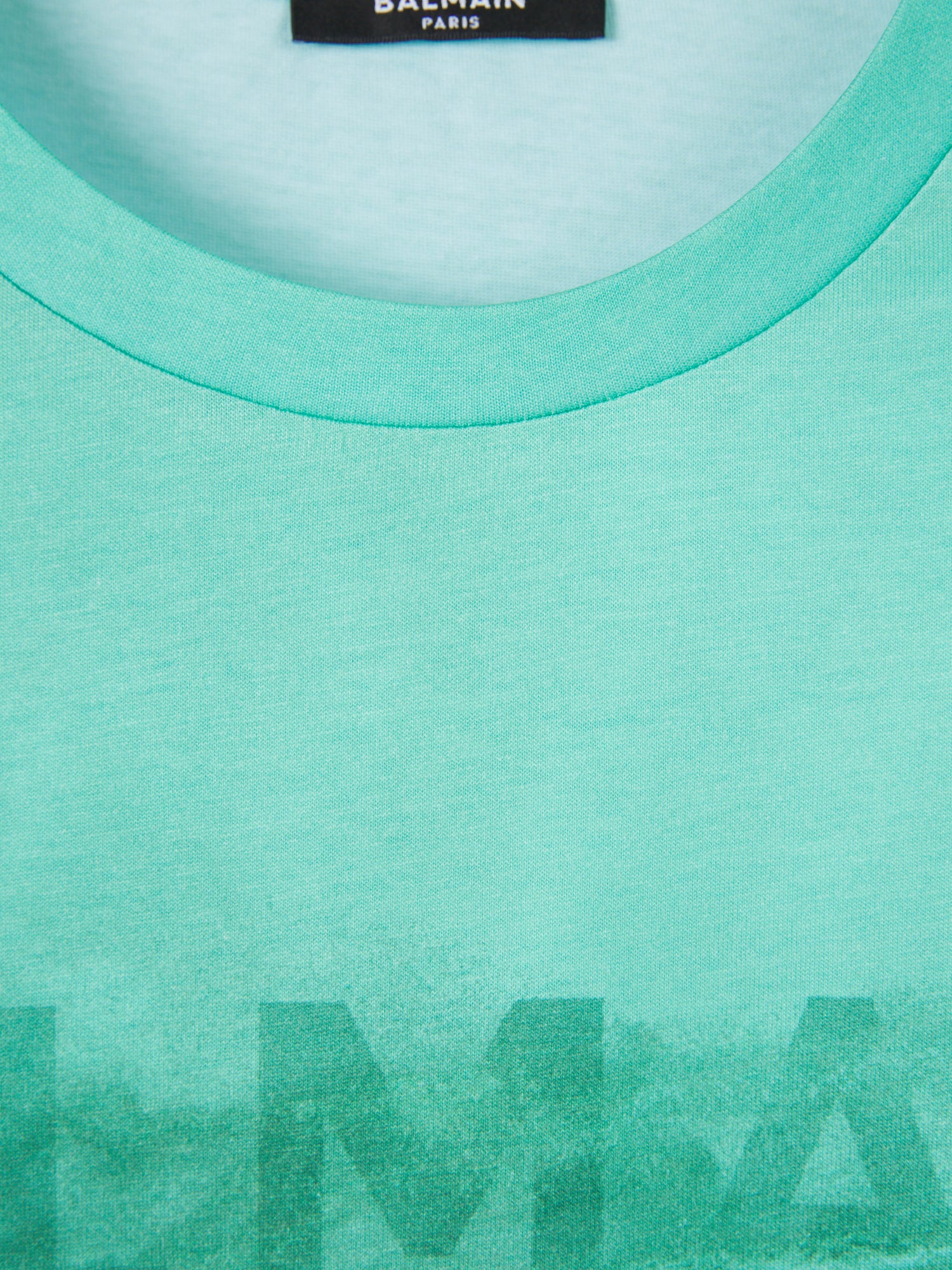 Balmain Camiseta Gráfico Estampado color Verde Azulado sku 553-003123 01 - Foto 8