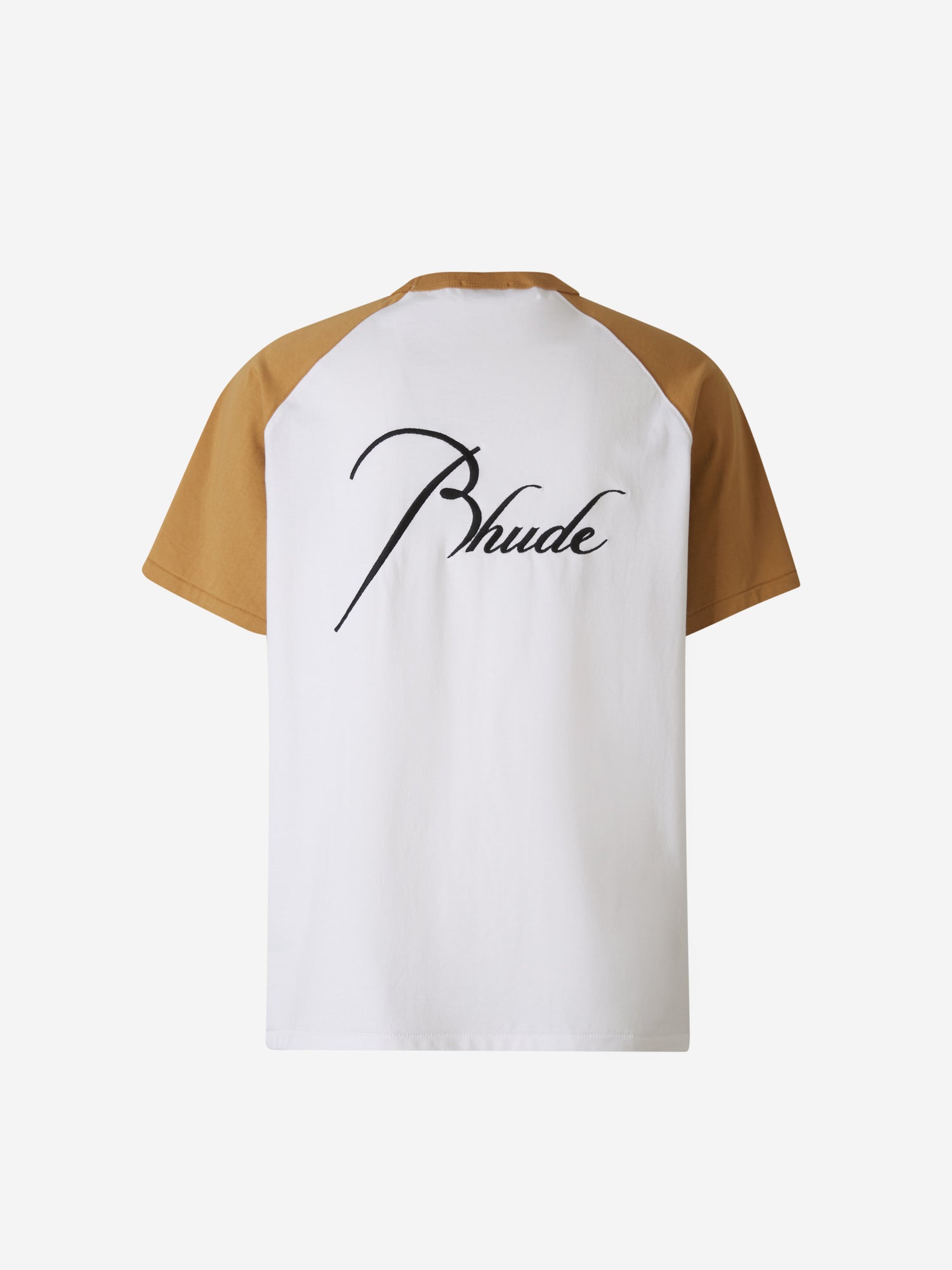 Rhude Camiseta Logo Bordado color Mostaza sku 553-003133 00 - Foto 2