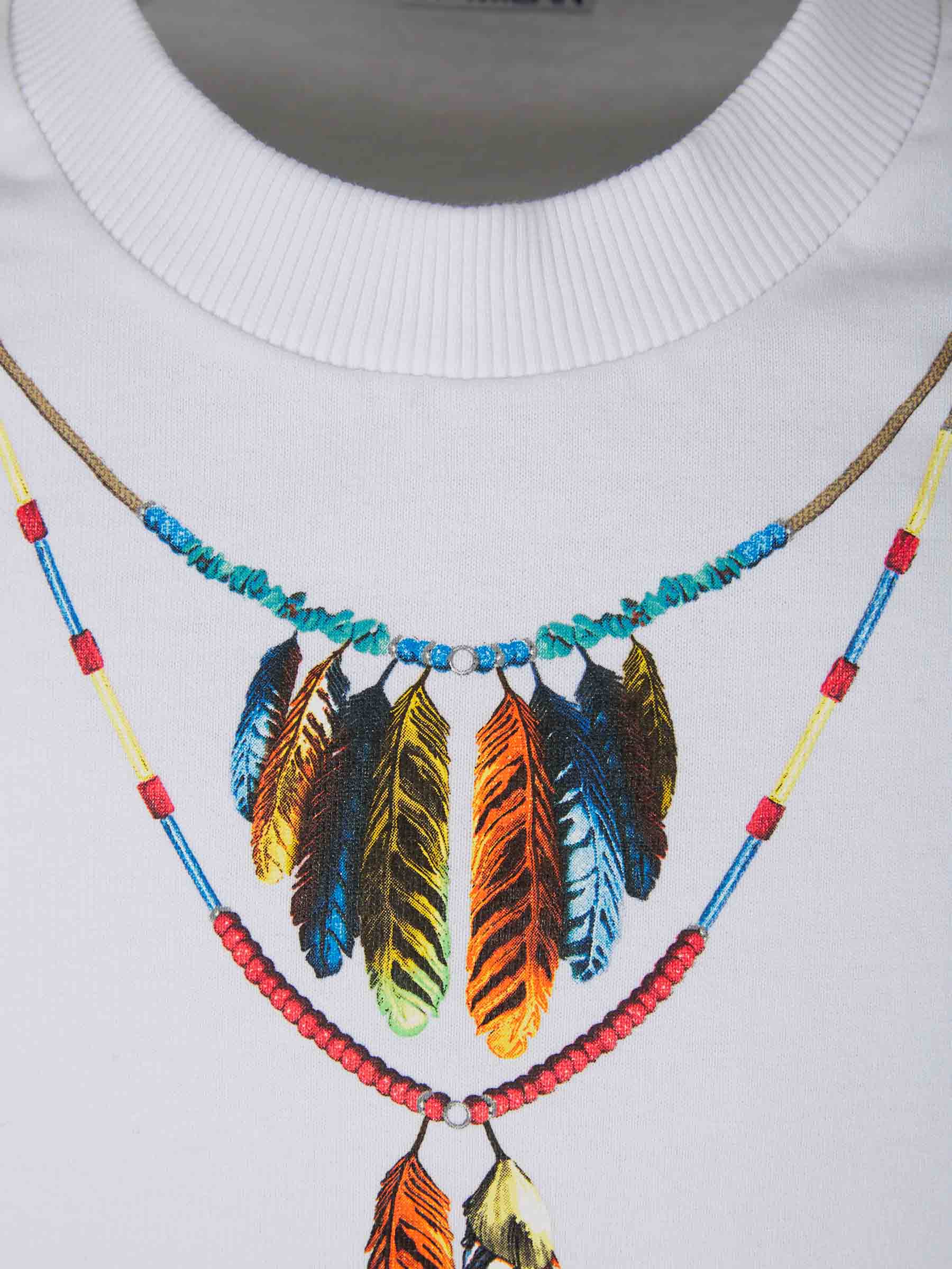 Marcelo Burlon Camiseta Gráfico Estampado color Blanco sku 553-003153 01 - Foto 3