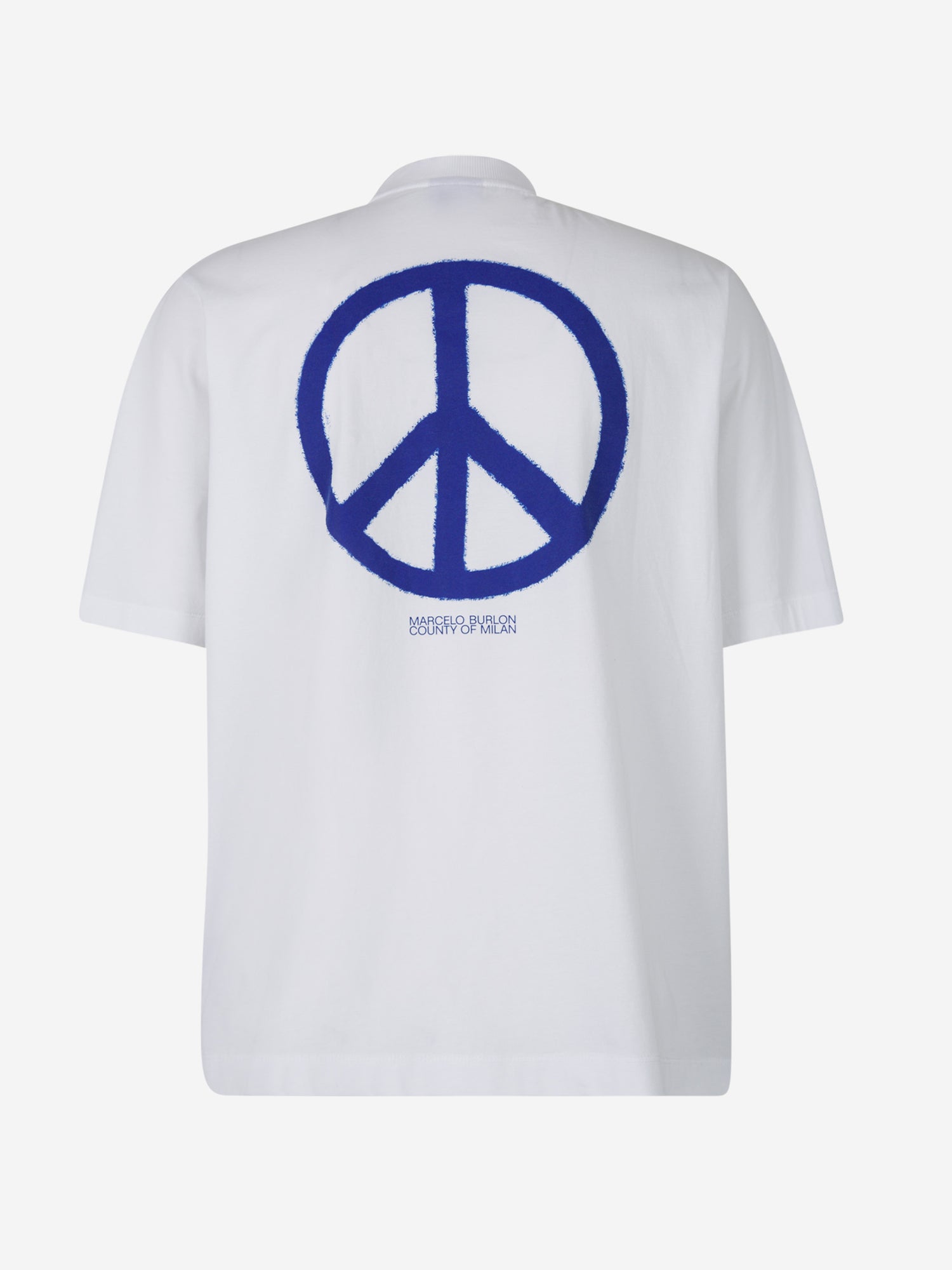 Marcelo Burlon Camiseta Logo Peace color Negro sku 553-003155 02 - Foto 2