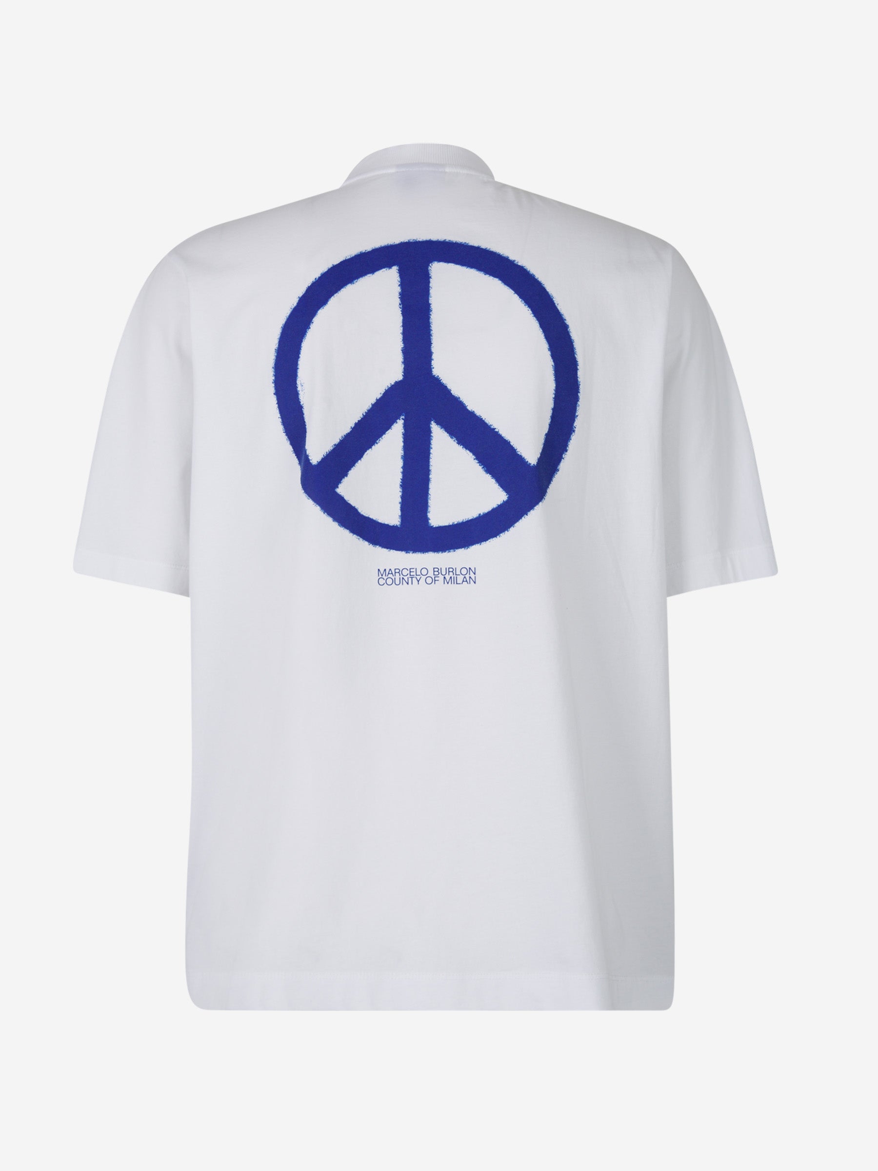 Marcelo Burlon Camiseta Logo Peace color Negro sku 553-003155 02 - Foto 2
