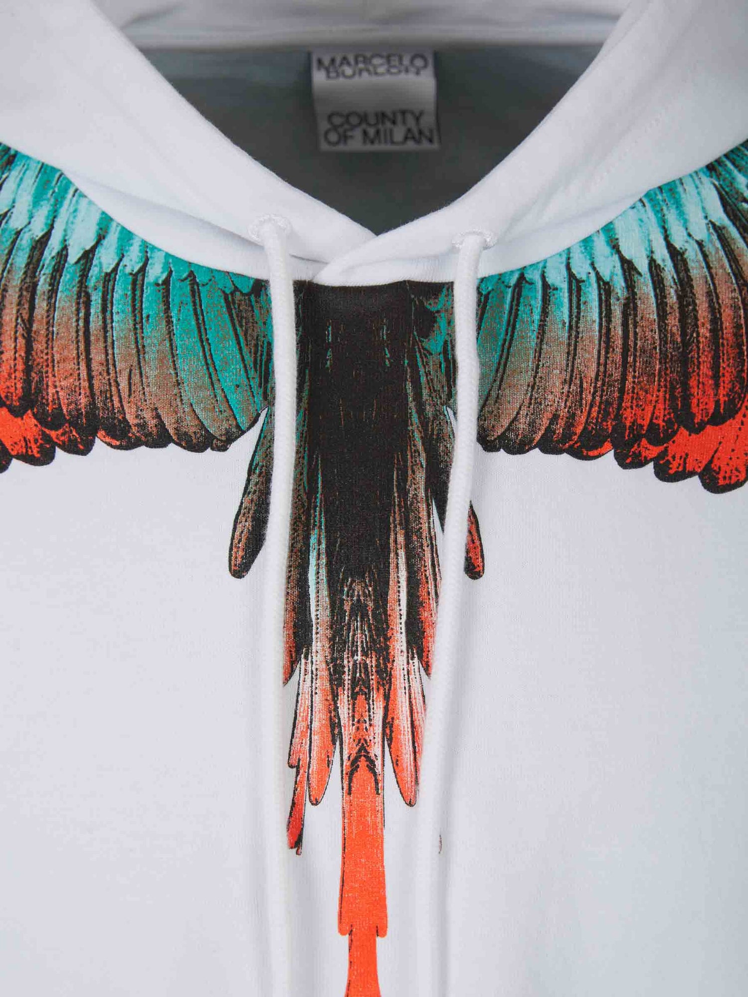 Marcelo Burlon Sudadera Camiseta Capucha color Blanco sku 553-003157 01 - Foto 3