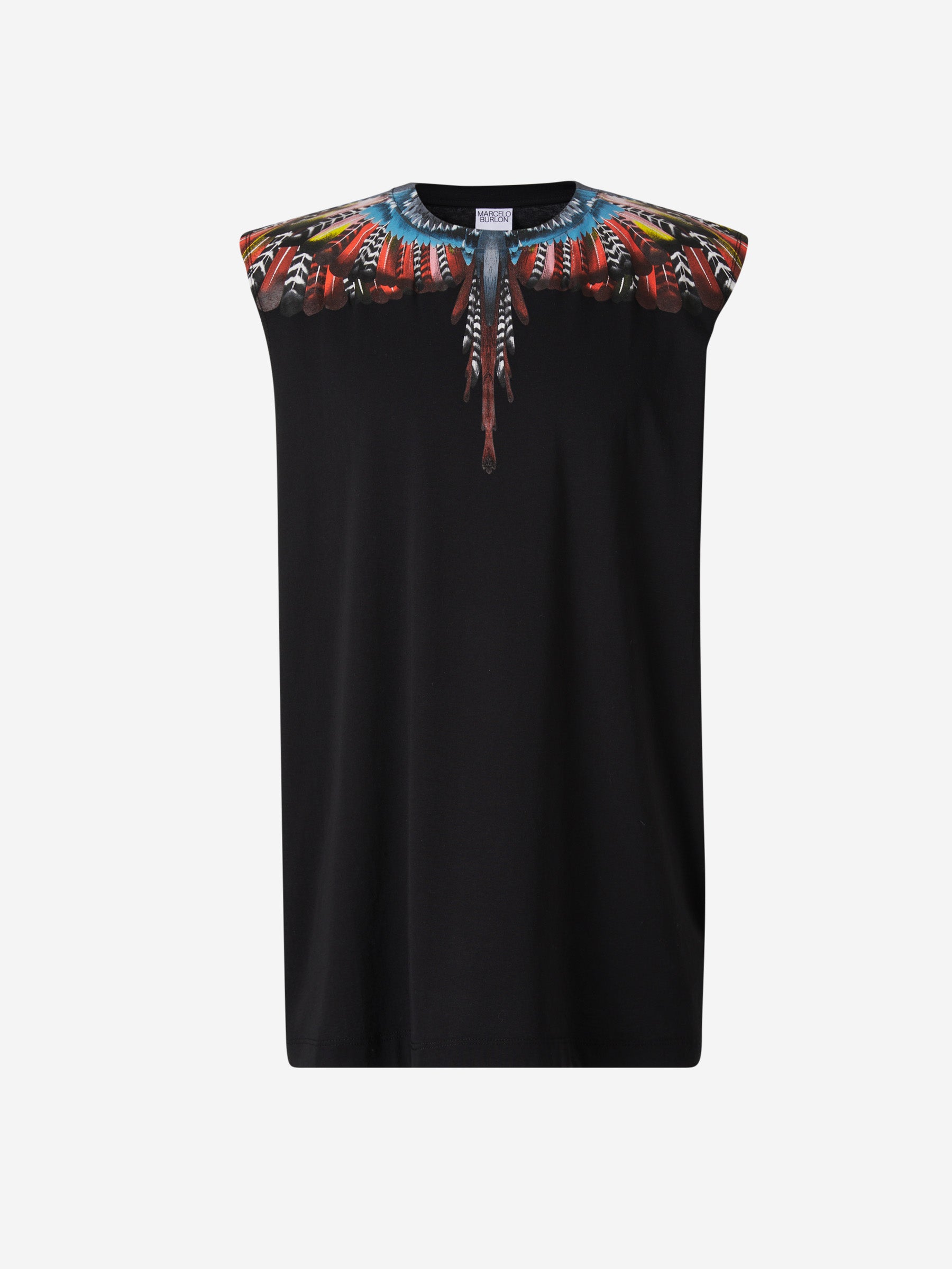 Marcelo Burlon Camiseta Sin Mangas Alas color Negro sku 553-003158 01 - Foto 1