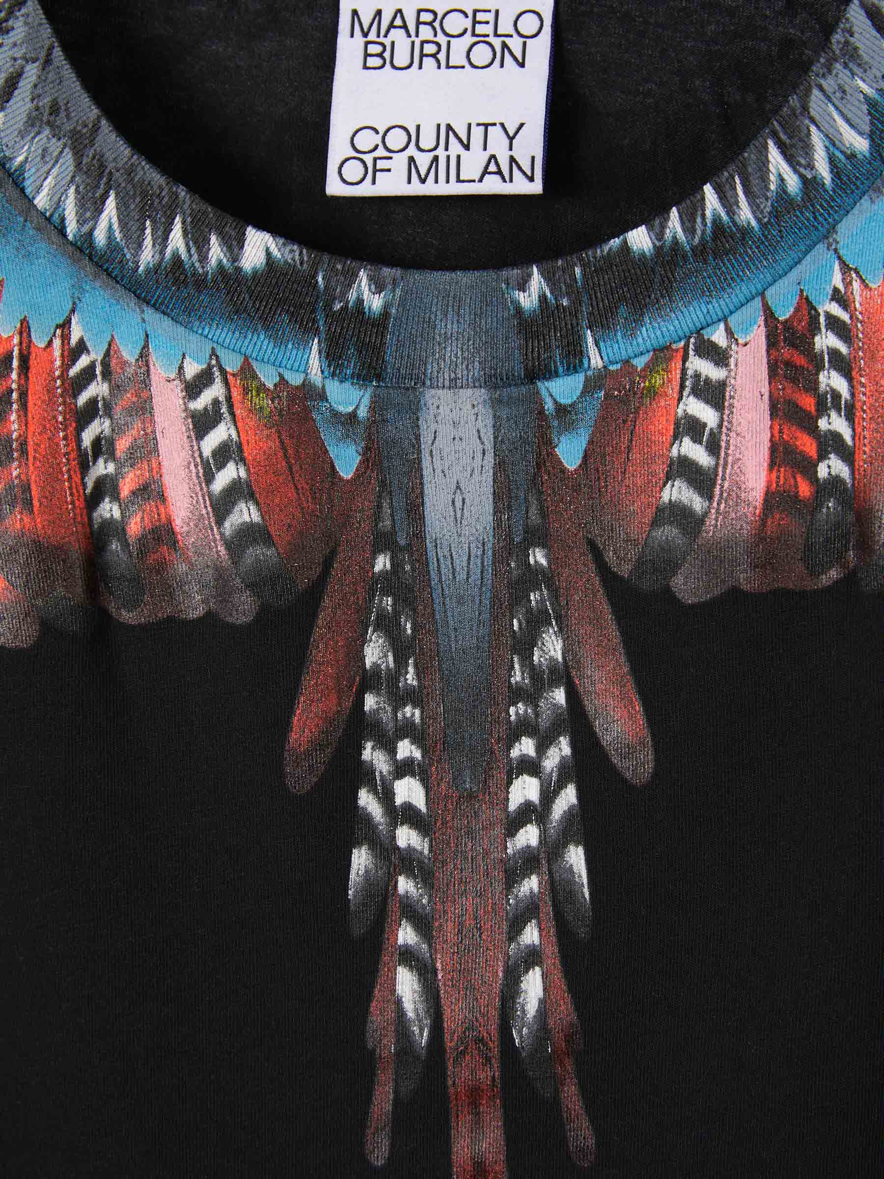 Marcelo Burlon Camiseta Sin Mangas Alas color Negro sku 553-003158 01 - Foto 3