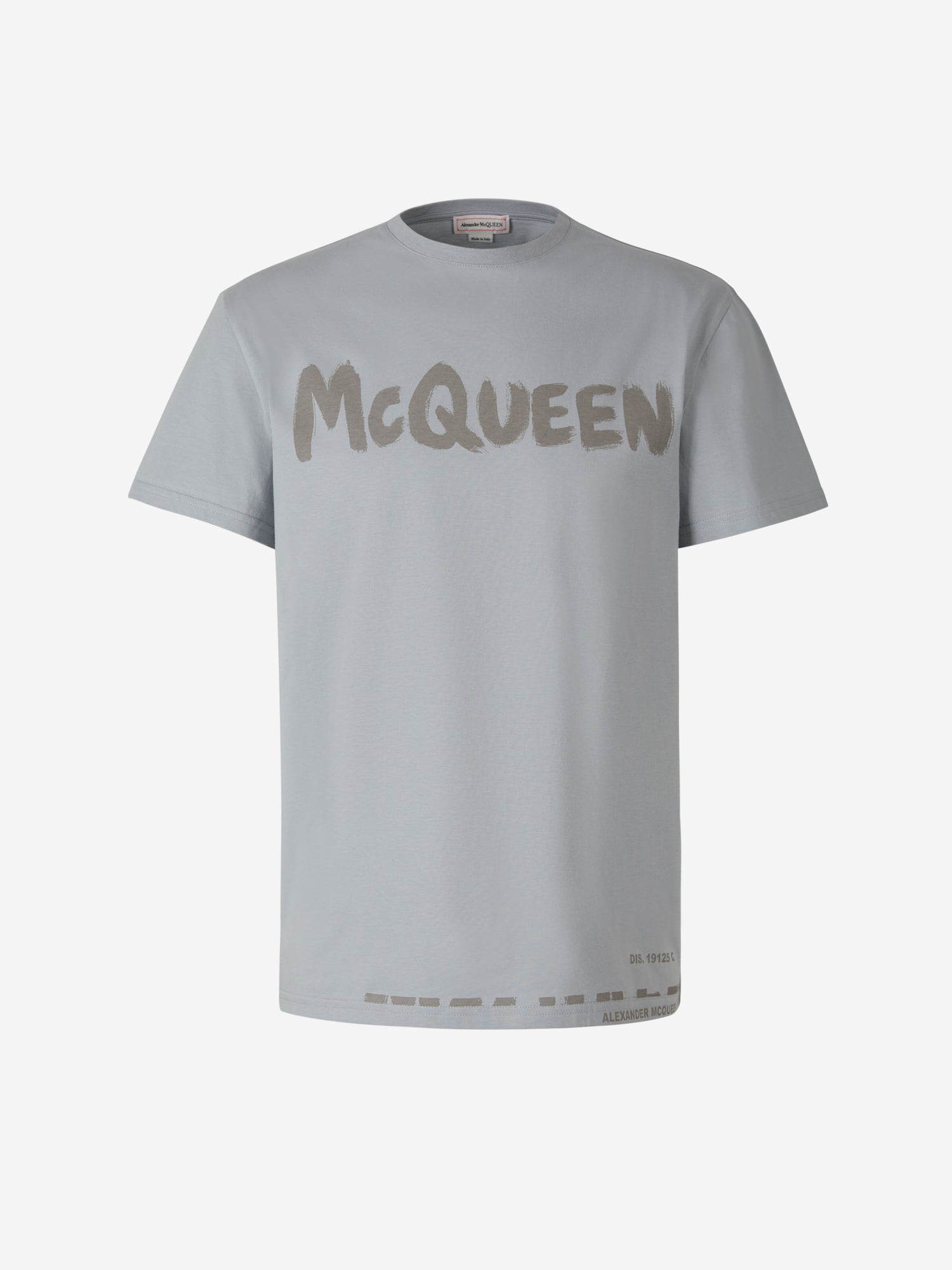Alexander McQueen Camiseta Logo Graffiti color Gris Claro sku 553-003181 02 - Foto 1