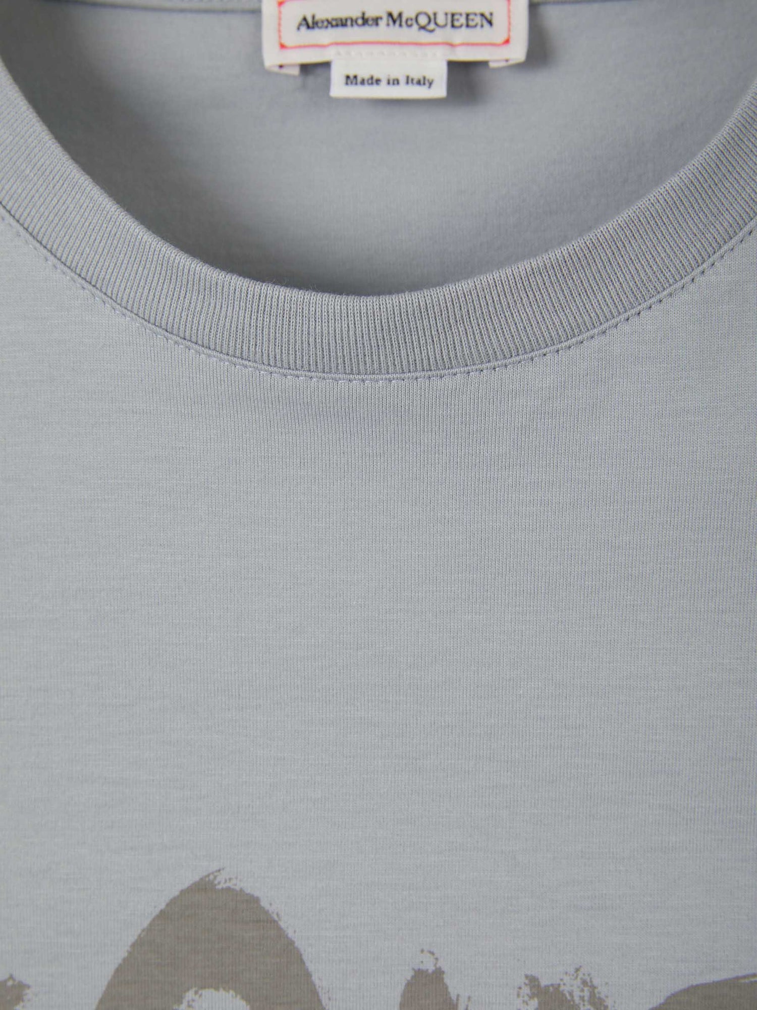 Alexander McQueen Camiseta Logo Graffiti color Gris Claro sku 553-003181 02 - Foto 3