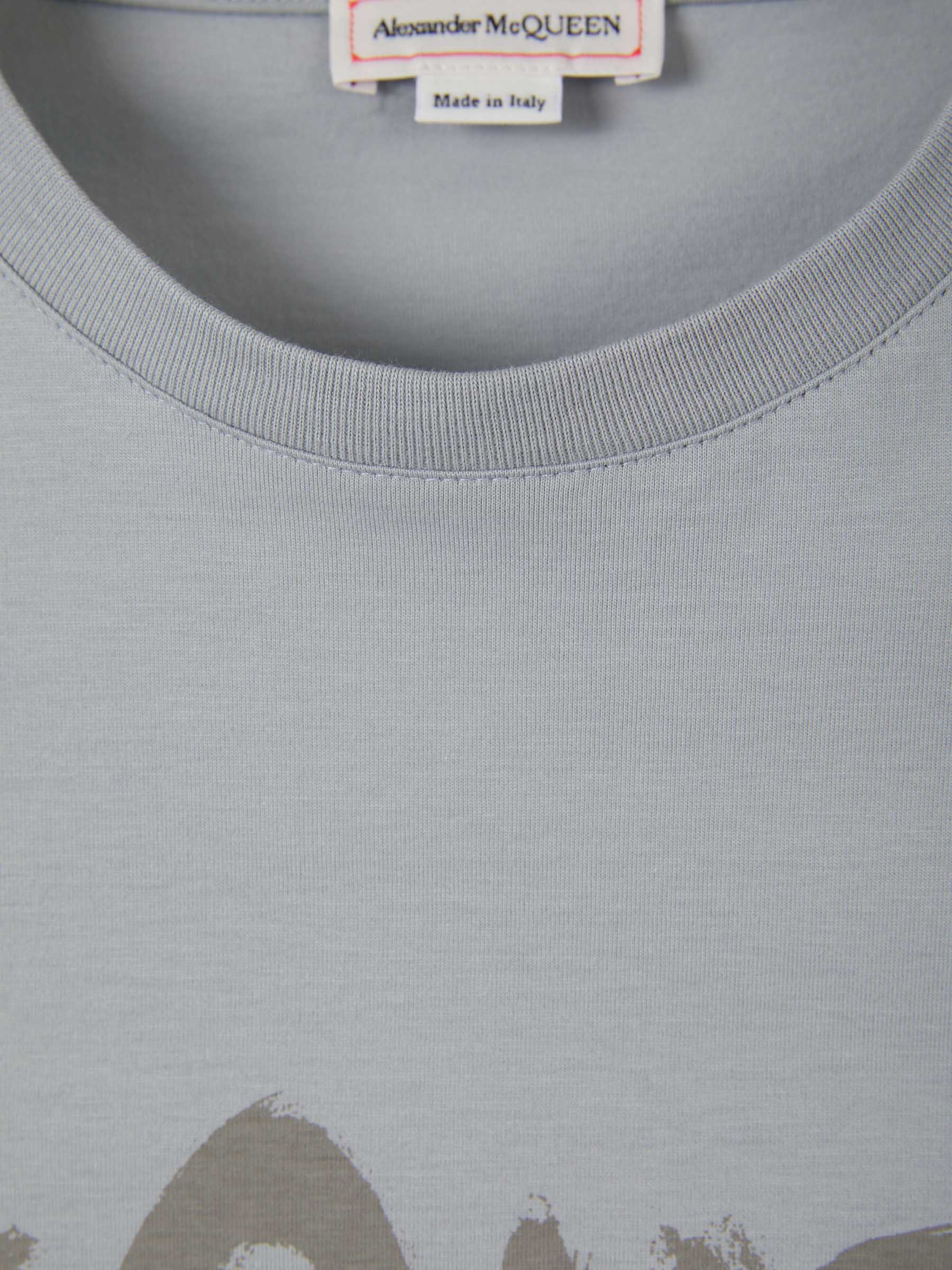 Alexander McQueen Camiseta Logo Graffiti color Gris Claro sku 553-003181 02 - Foto 3