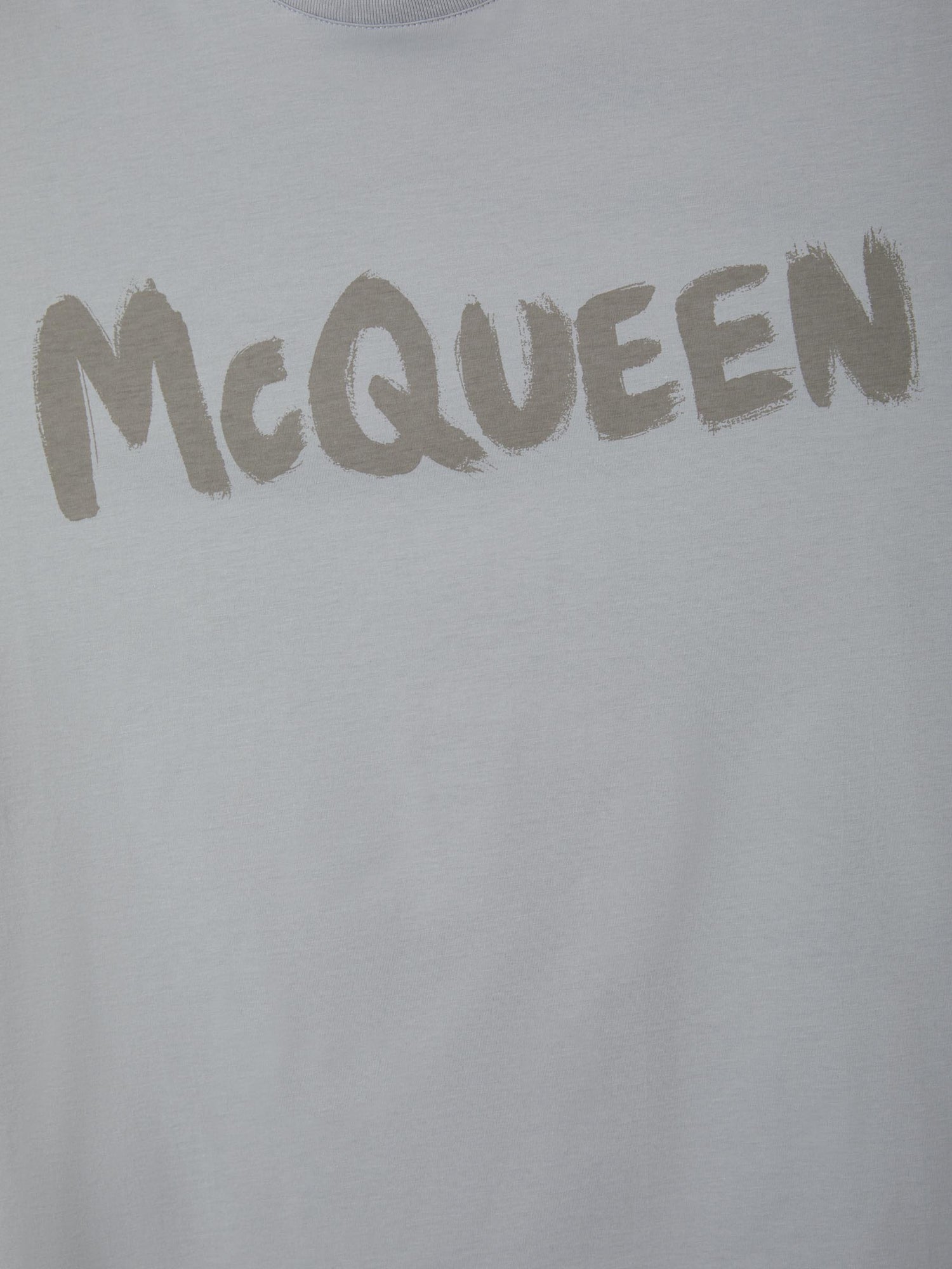Alexander McQueen Camiseta Logo Graffiti color Gris Claro sku 553-003181 02 - Foto 4