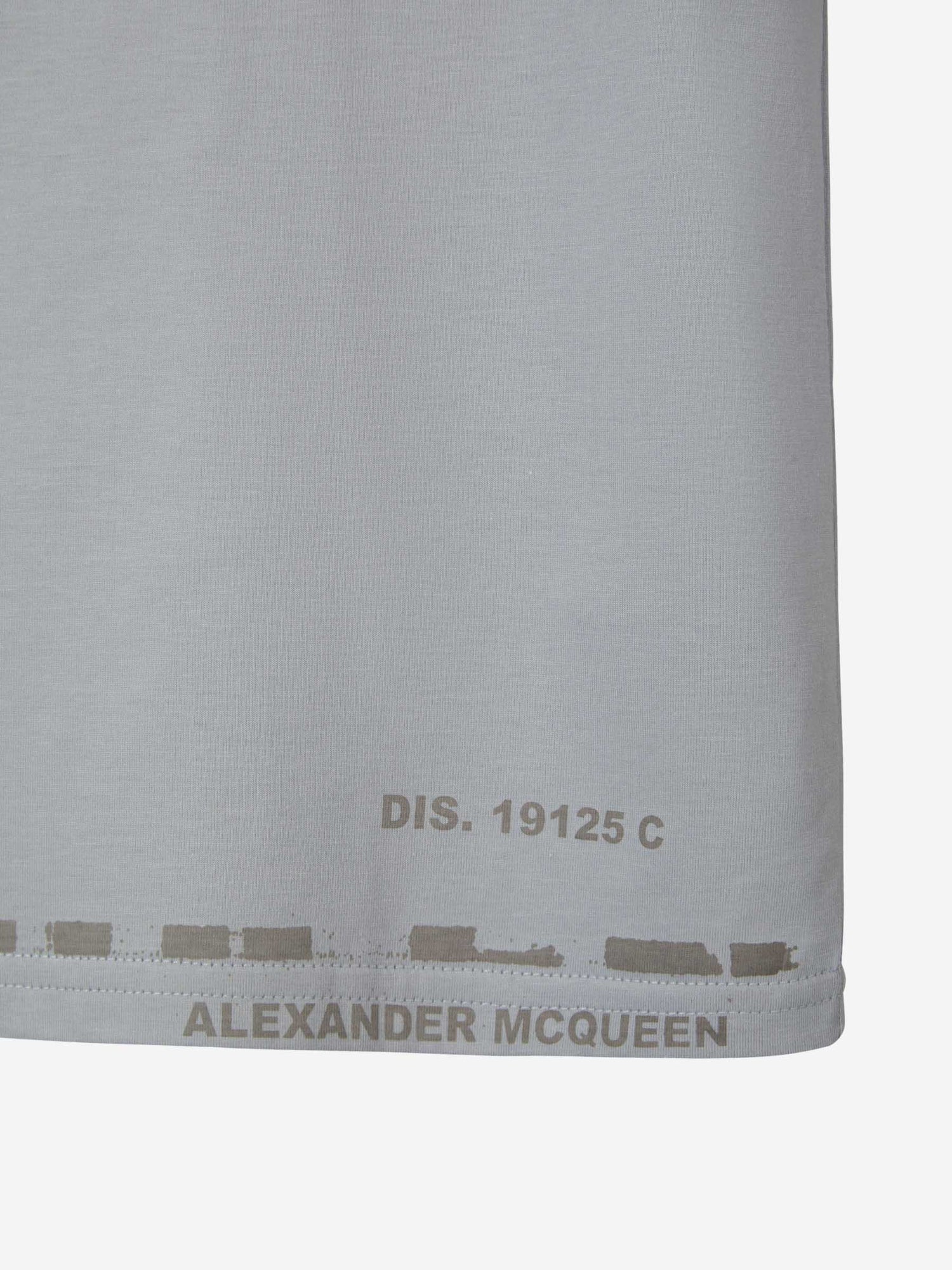 Alexander McQueen Camiseta Logo Graffiti color Gris Claro sku 553-003181 02 - Foto 5