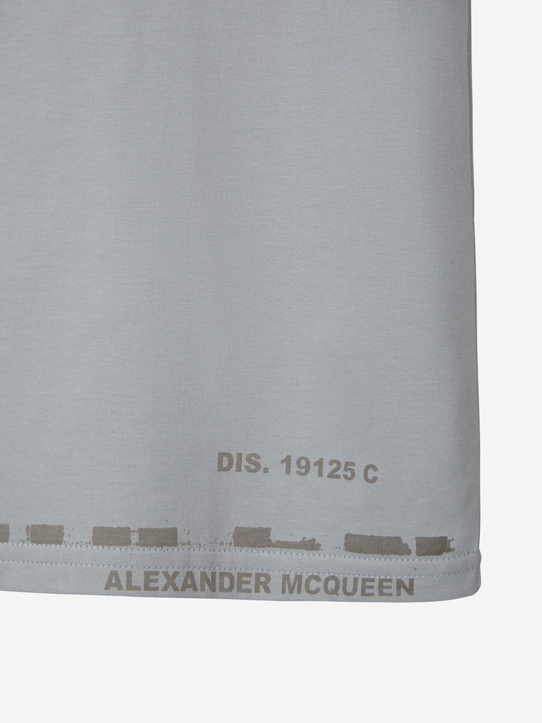Alexander McQueen Camiseta Logo Graffiti color Gris Claro sku 553-003181 02 - Foto 5