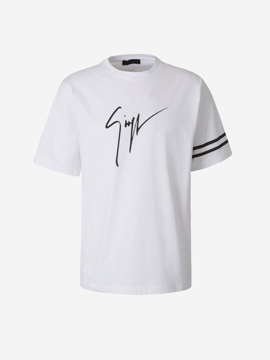 Giuseppe Zanotti Camiseta Algodón Logo color Blanco sku 553-003182 01 - Foto 1