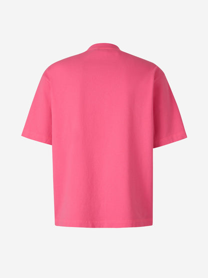 Acne Studios Camiseta Logo Algodón color Rosa sku 553-003224 03 - Foto 2