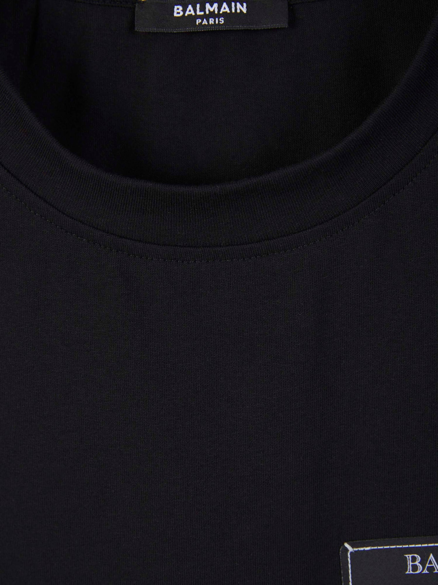 Balmain Camiseta Parche Logo color Negro sku 553-003234 00 - Foto 3
