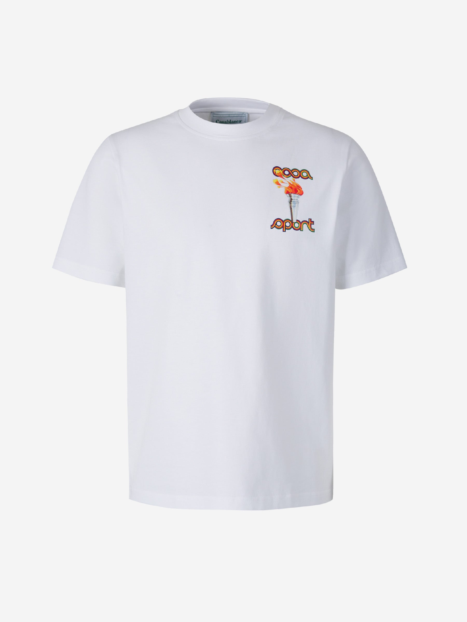 Casablanca Camiseta La Flamme color Blanco sku 553-003248 01 - Foto 1