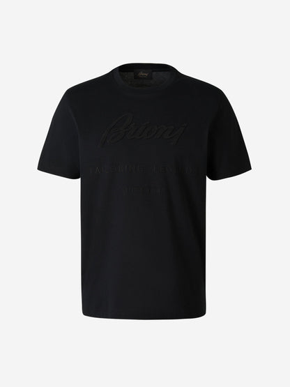 Brioni Camiseta Logo Relieve color Negro sku 553-003255 01 - Foto 1