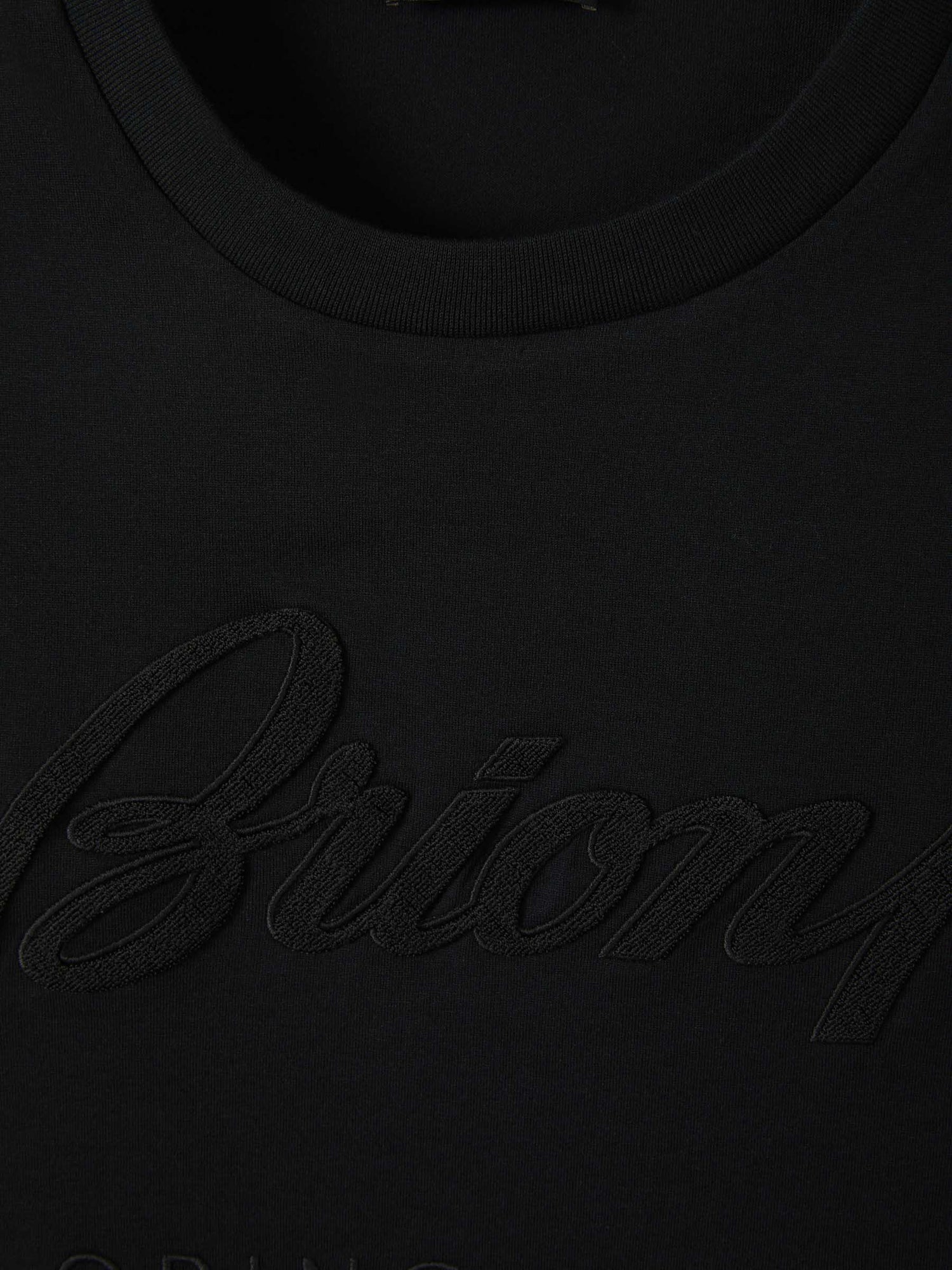 Brioni Camiseta Logo Relieve color Negro sku 553-003255 01 - Foto 3