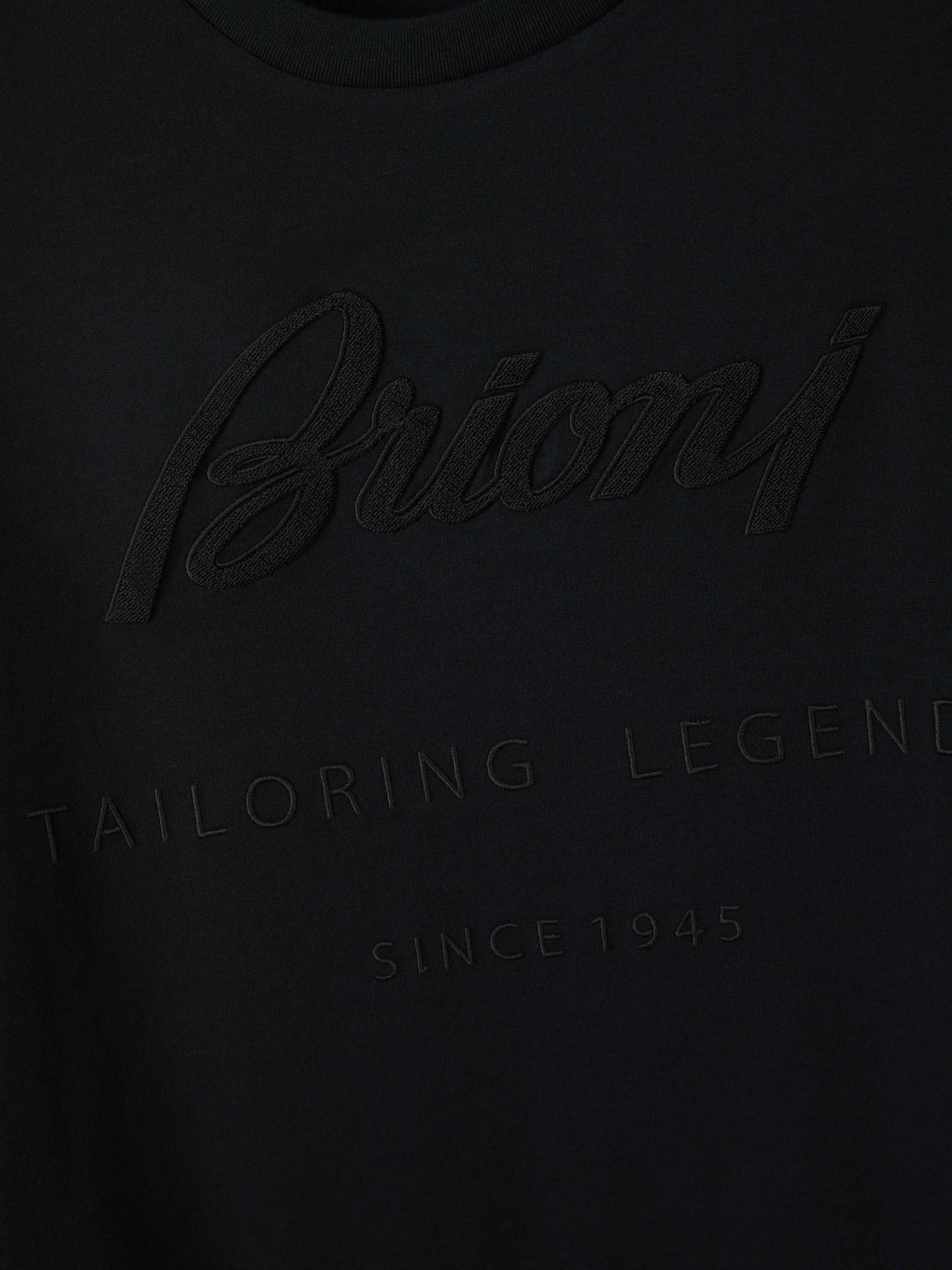 Brioni Camiseta Logo Relieve color Negro sku 553-003255 01 - Foto 4