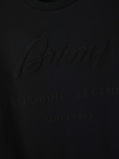 Brioni Camiseta Logo Relieve color Negro sku 553-003255 01 - Foto 4