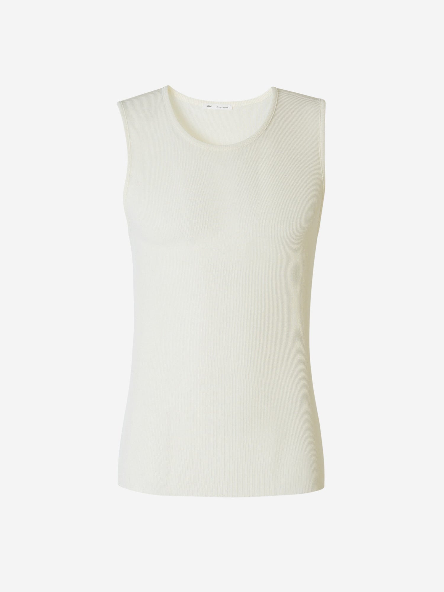 Ami Paris Camiseta Larga Sin Mangas color Crema sku 553-003279 01 - Foto 1