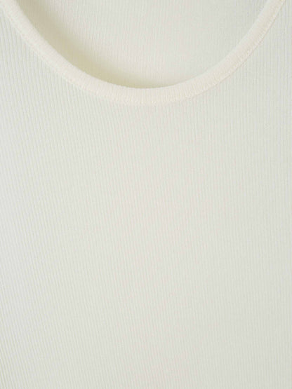 Ami Paris Camiseta Larga Sin Mangas color Crema sku 553-003279 01 - Foto 4